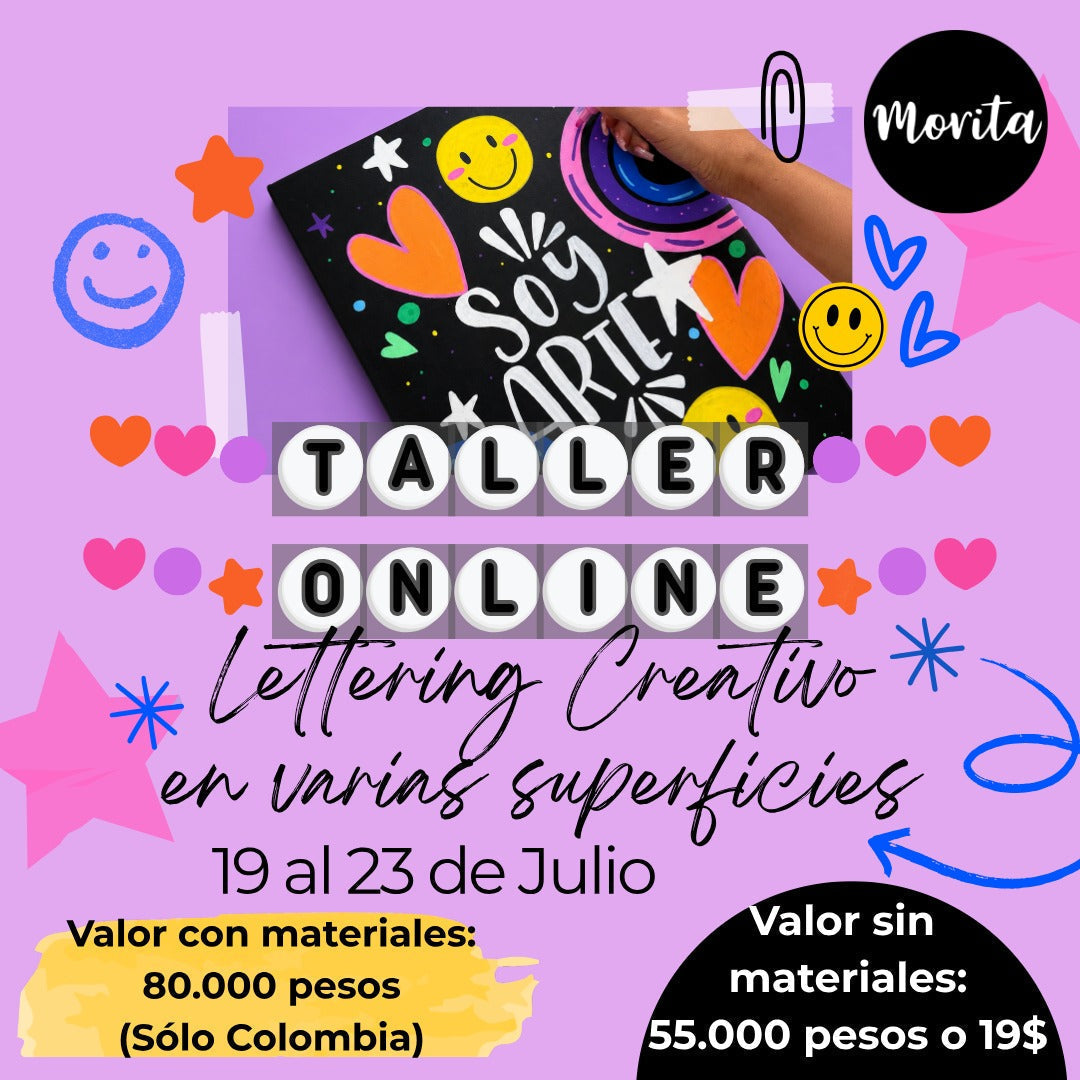 Curso Virtual Lettering sobre Múltiples Superficies