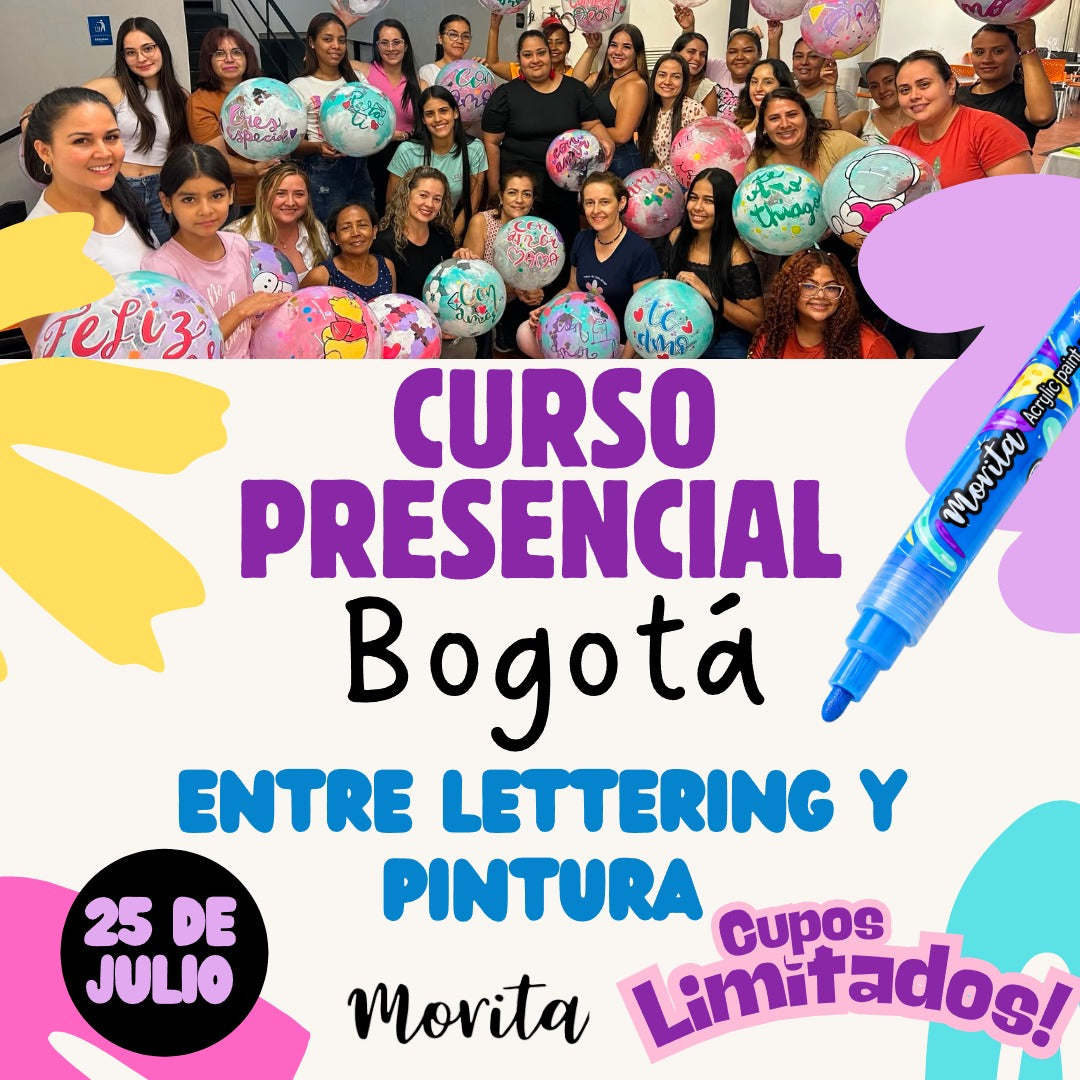 Curso Presencial entre Lettering y Pintura