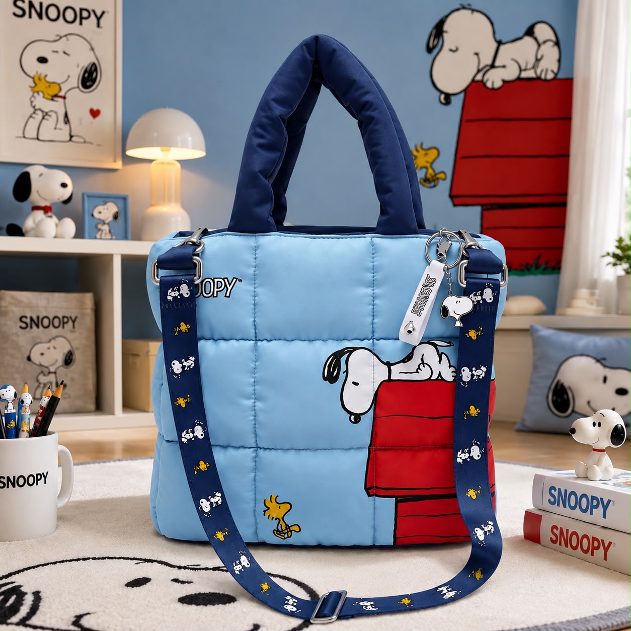 Bolso Snoopy Azul Primavera