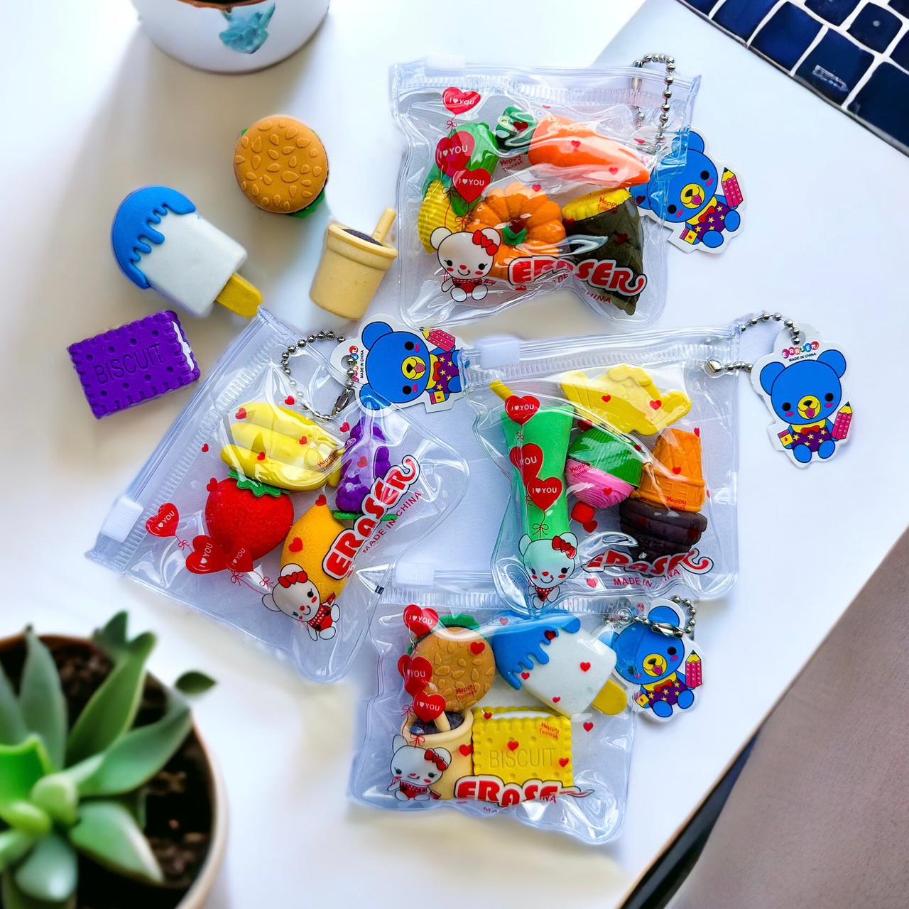 Borrador Cartuchera Comida