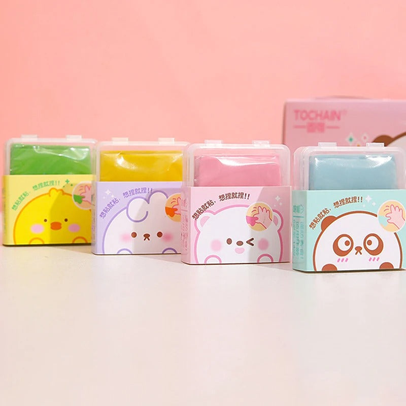 Borrador Moldeable Animalitos Kawaii