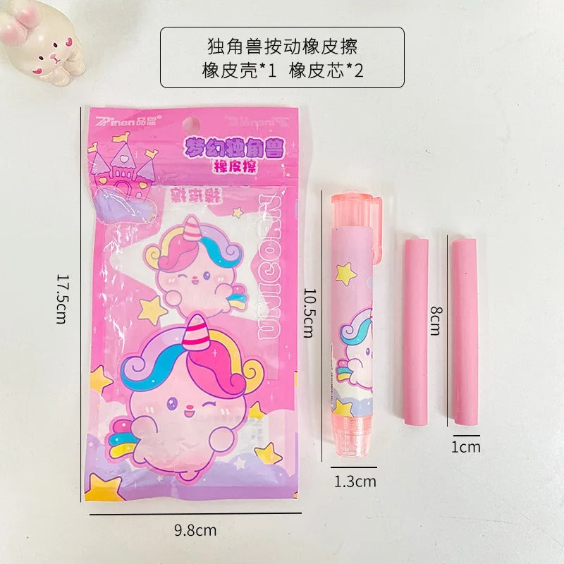 Borrador Retráctil Unicornio con Repuesto