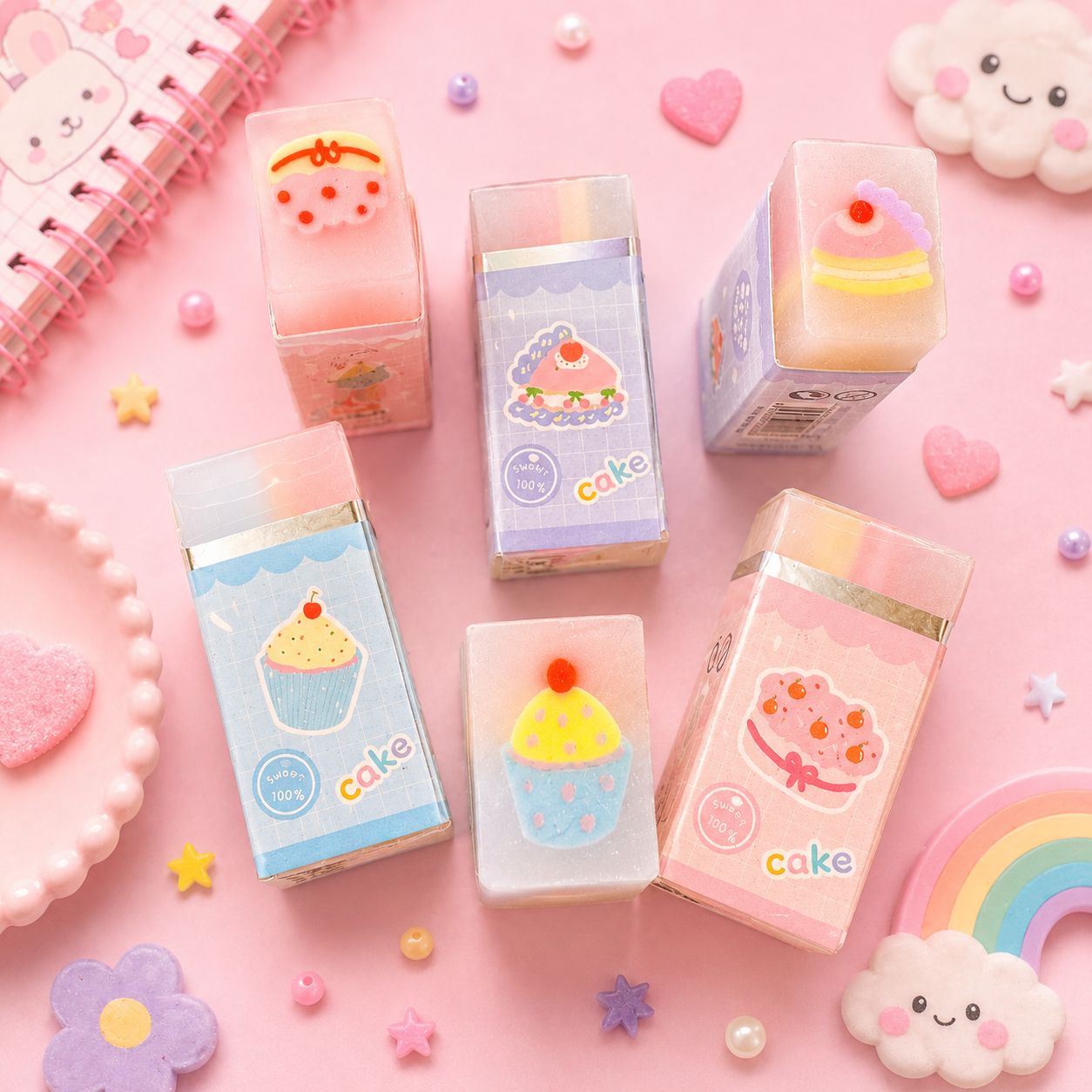 Borrador en Barra Postres kawaii