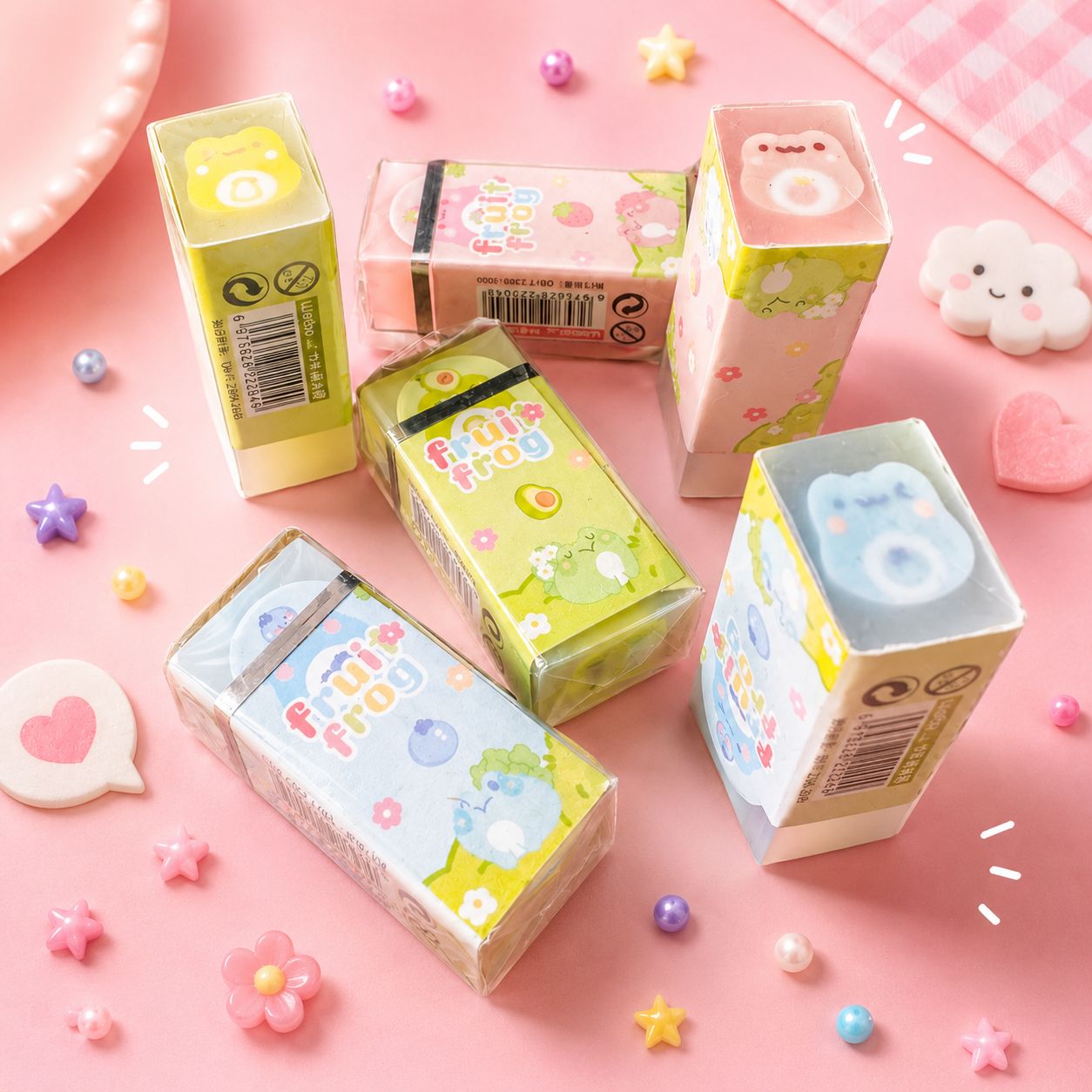 Borrador en Barra Ranita Fruta Kawaii