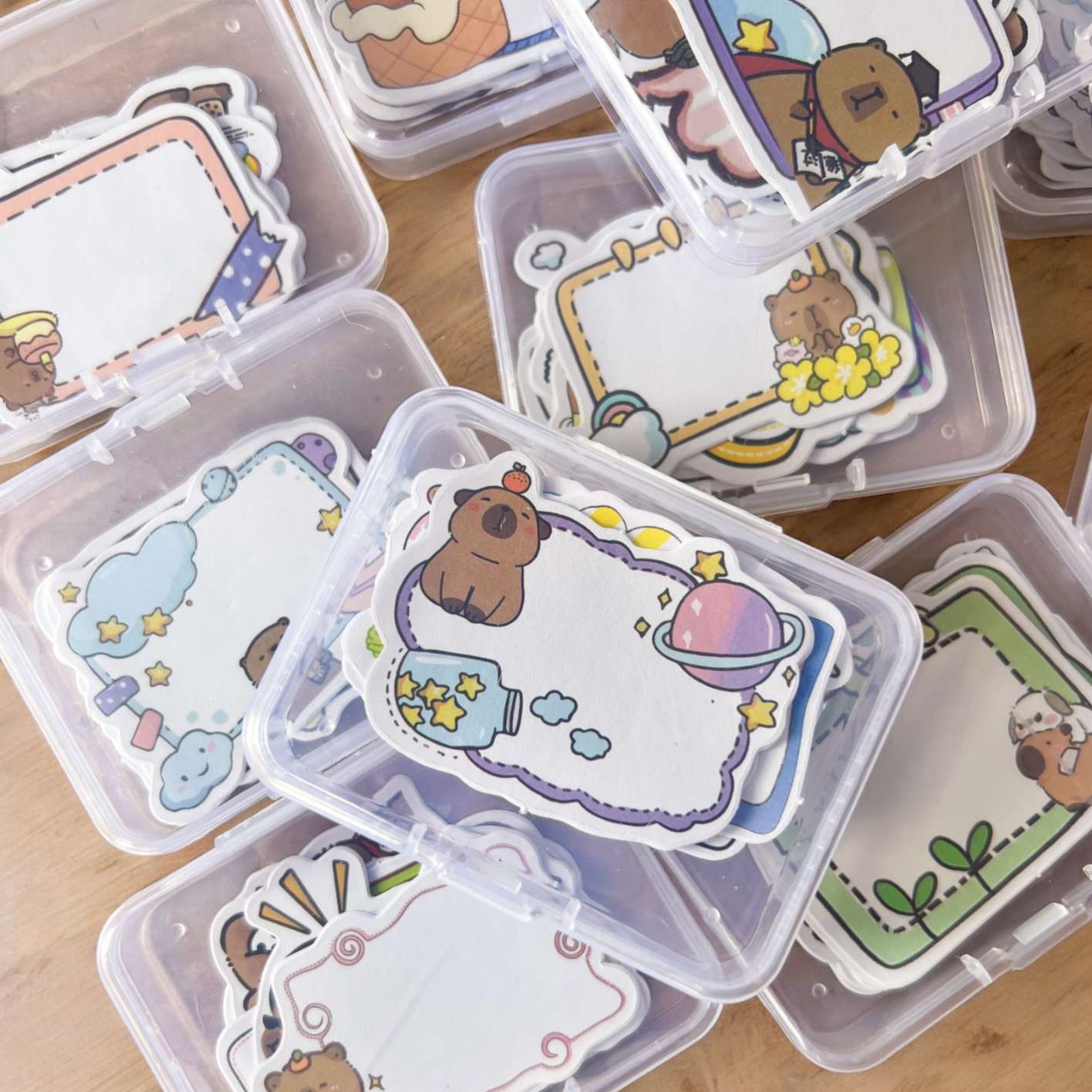Cajita de Stickers Capybara