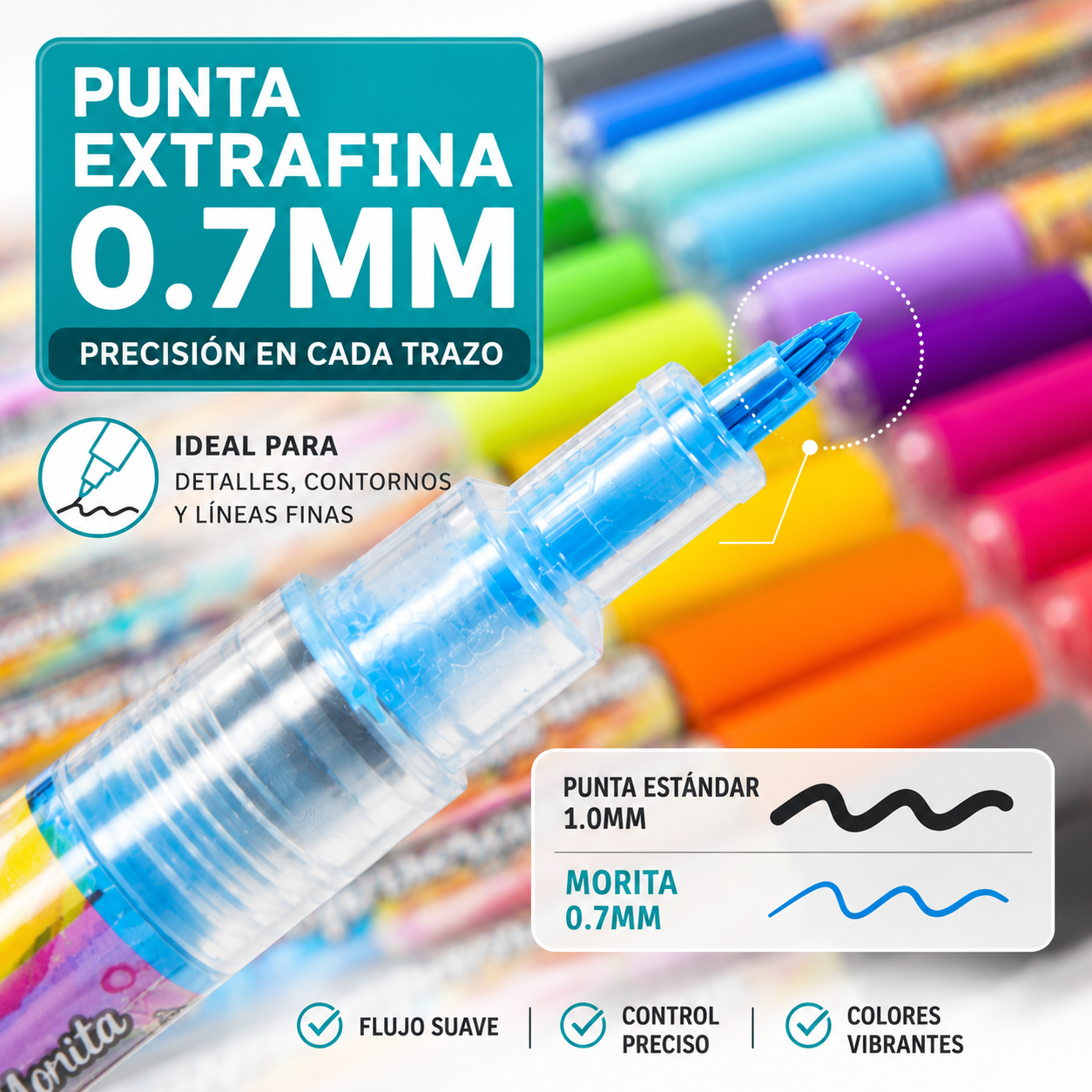 PRE-VENTA Acrylic Rainbow Morita x28 0.7 mm
