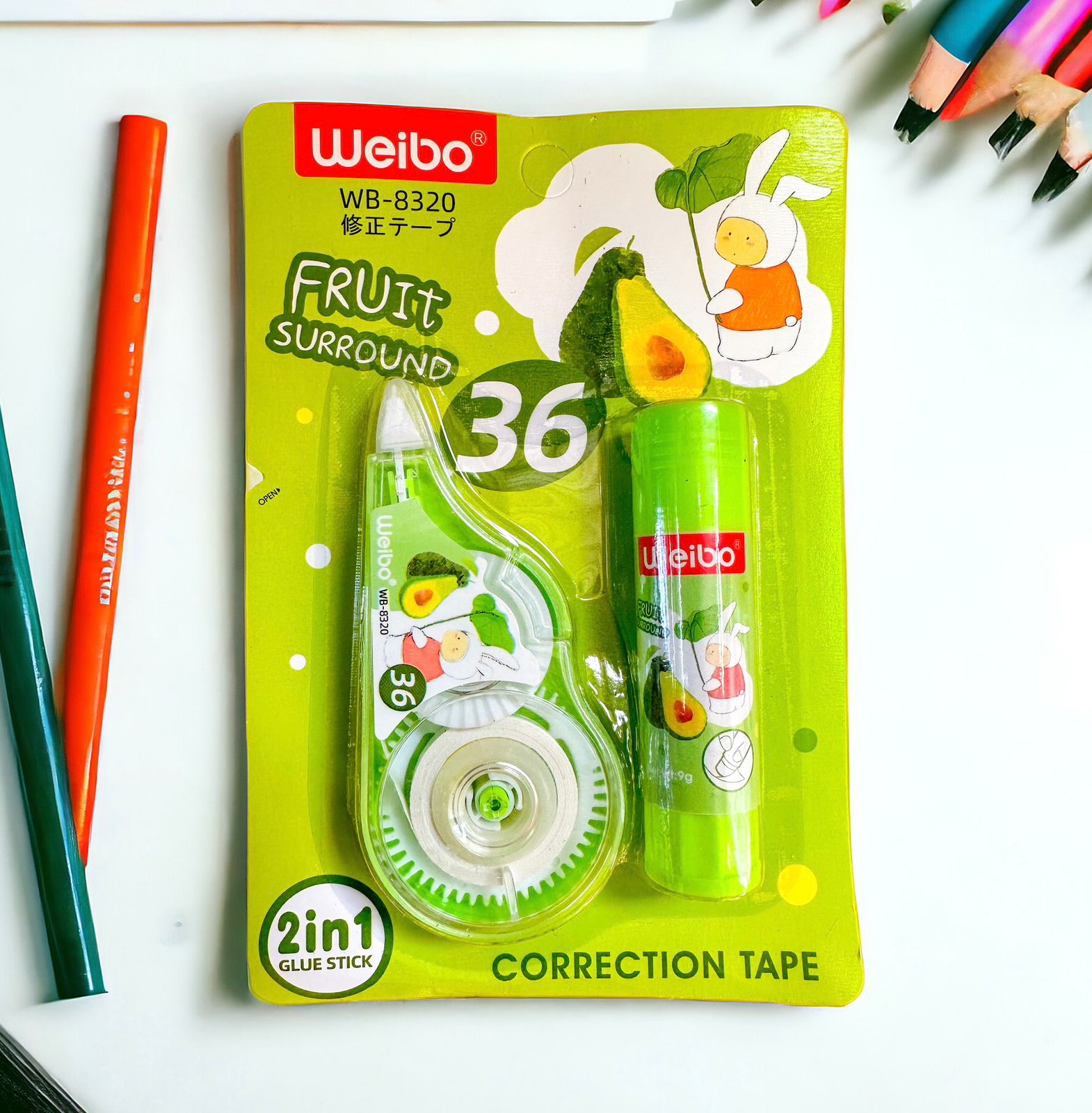 Cinta Correctora con Pegante en Barra