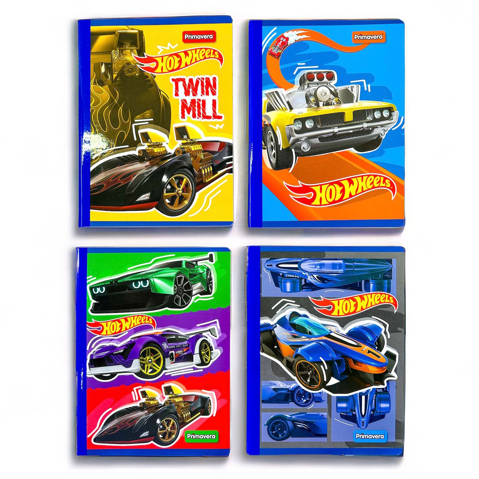 Cuaderno Hot Wheels Primavera Cuadriculado