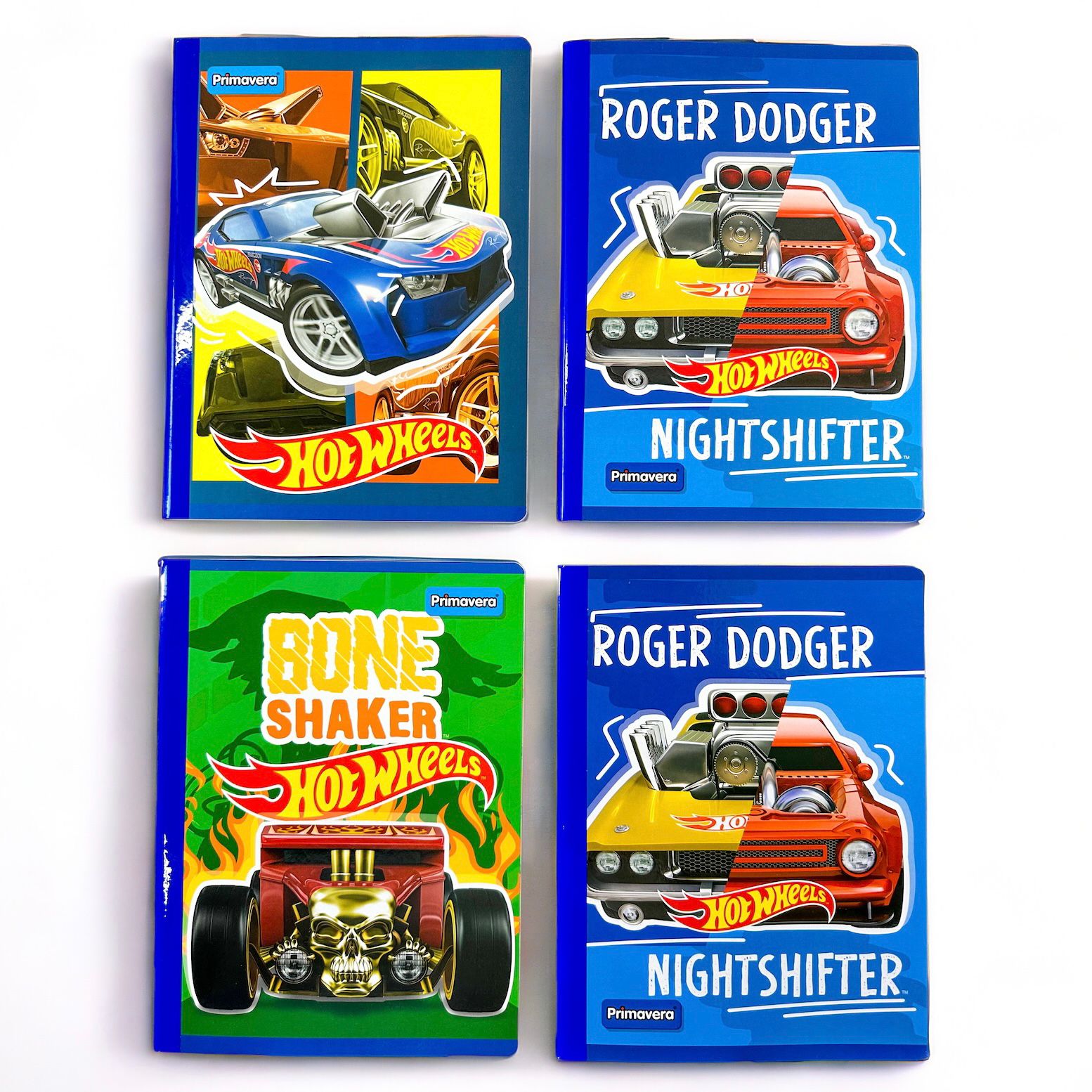 Cuaderno Hot Wheels Primavera Cuadriculado