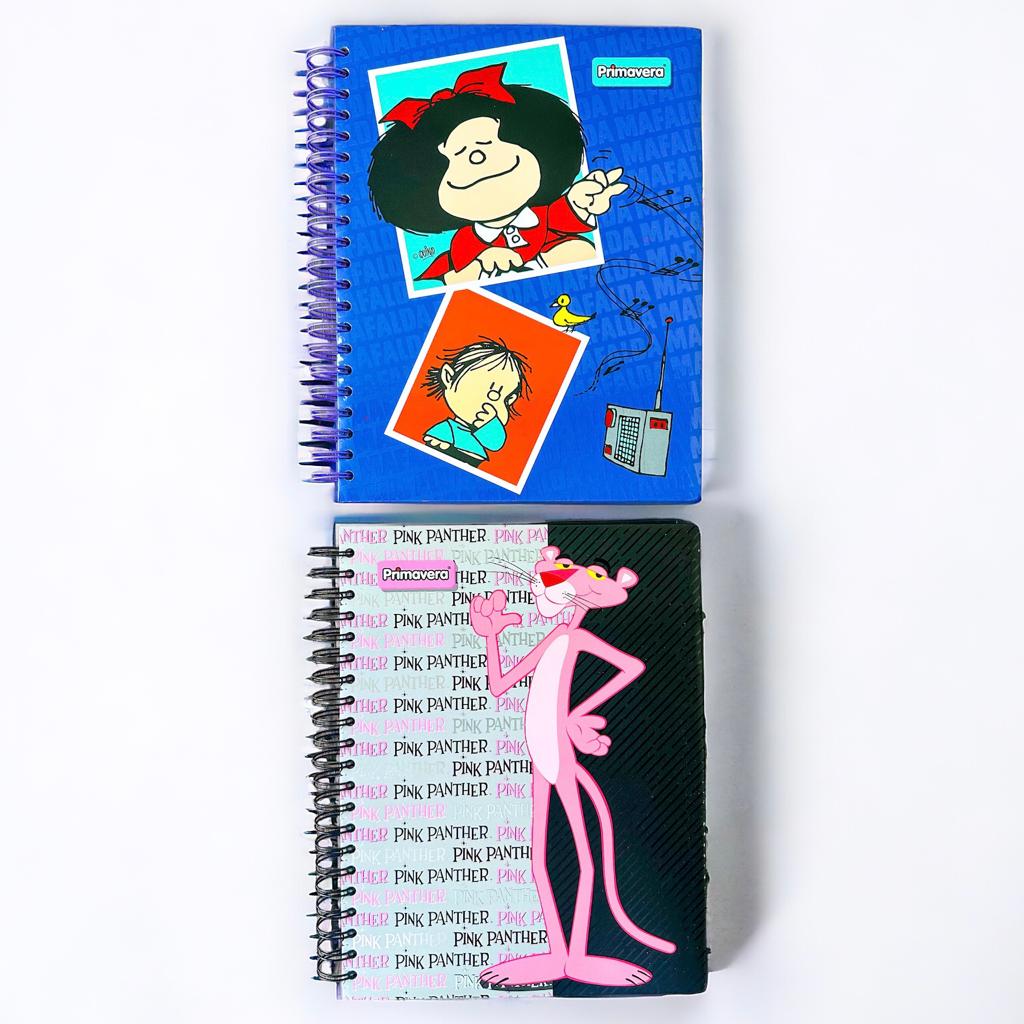 Cuaderno Primavera 5 Materias Grande Mujer Cuadros