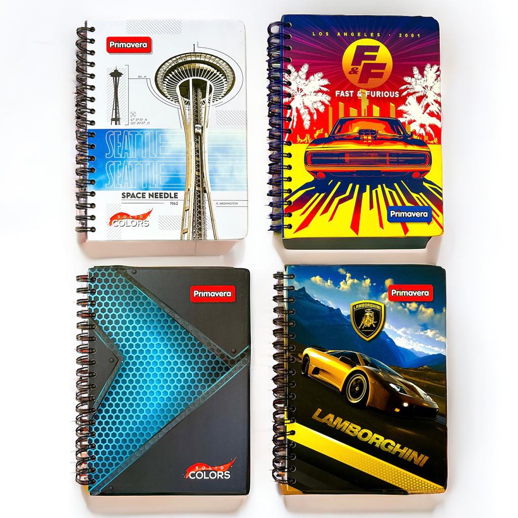 Cuaderno Primavera Argollado 7 Materias Hombre