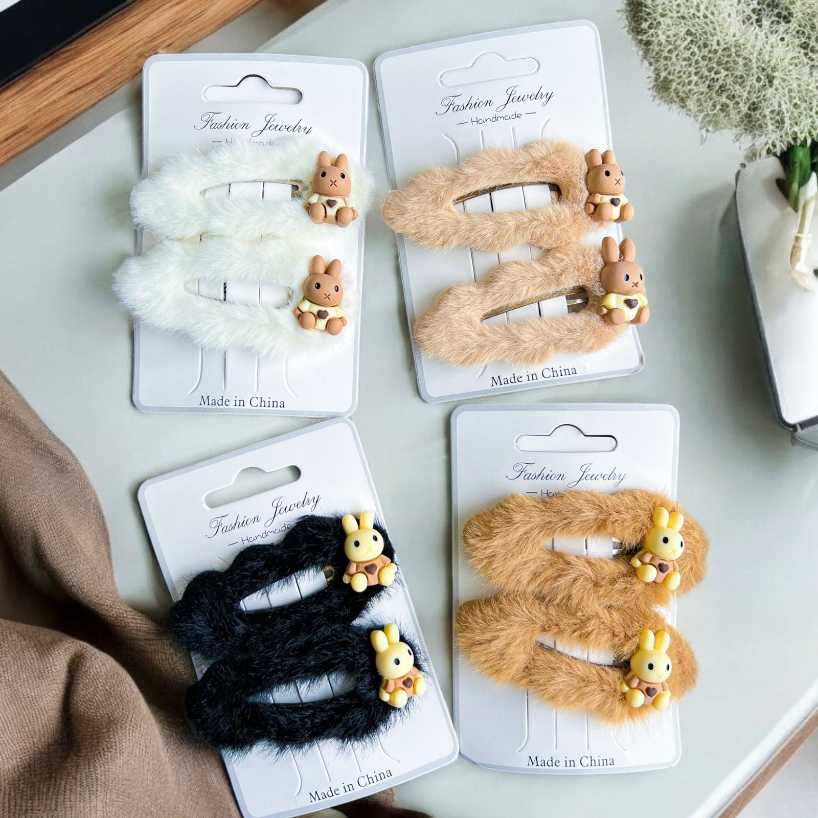Hebilla para Cabello Conejito Peluche