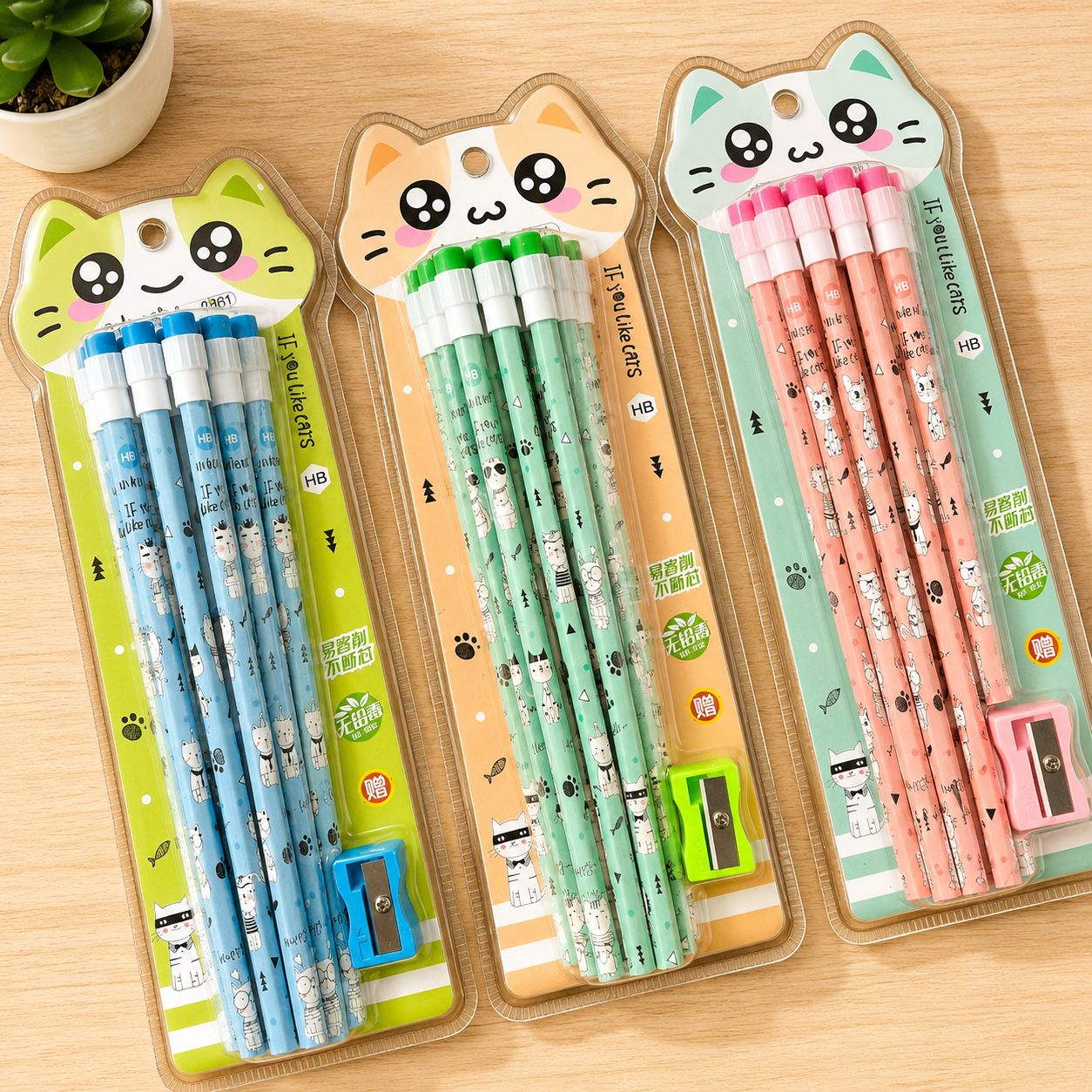 Kitten Colored Pencil Set