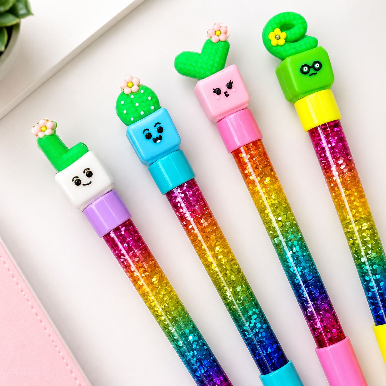 Pen Water Glitter Cactus Love