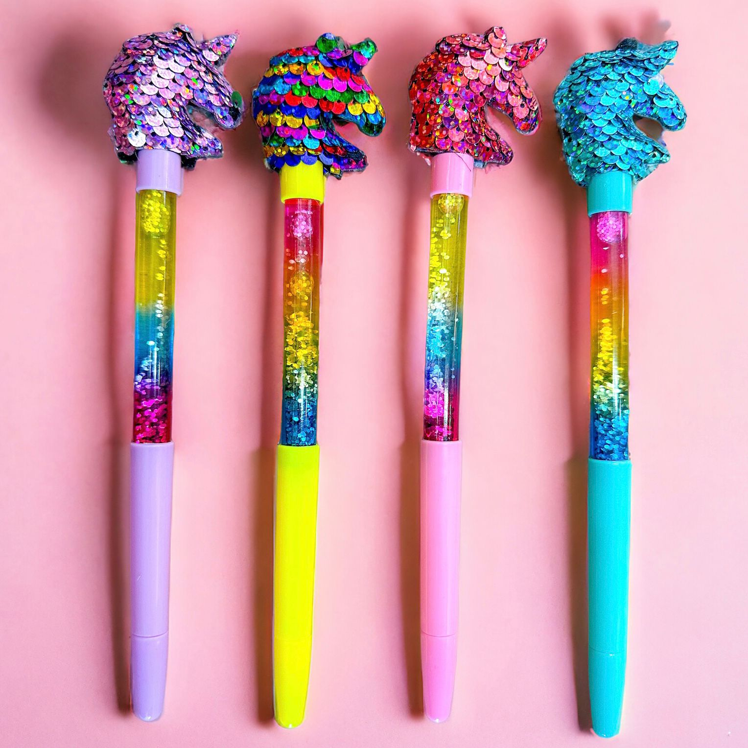 Lapicero Agua Glitter Unicornio Lentejuela