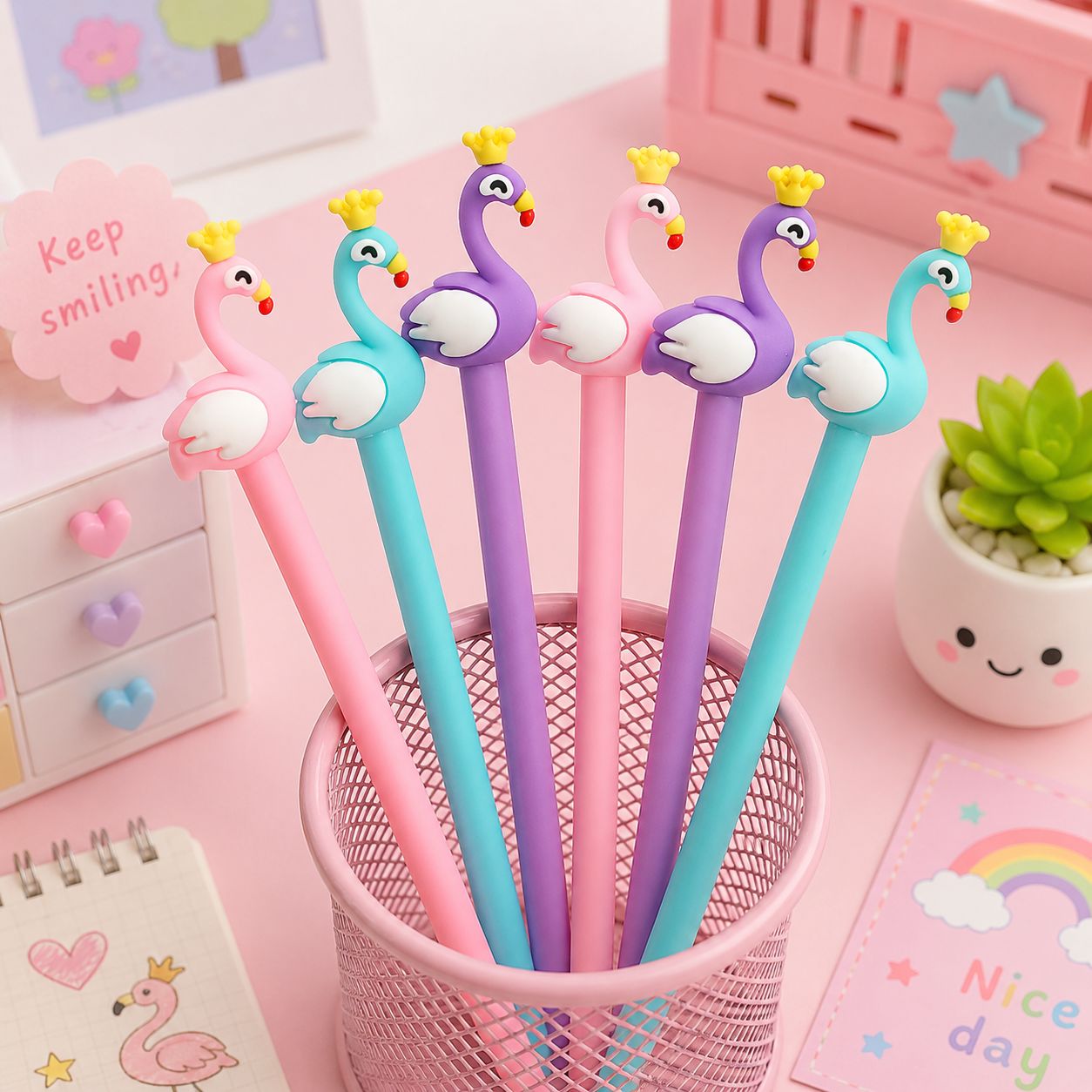Swan Pen with Crown