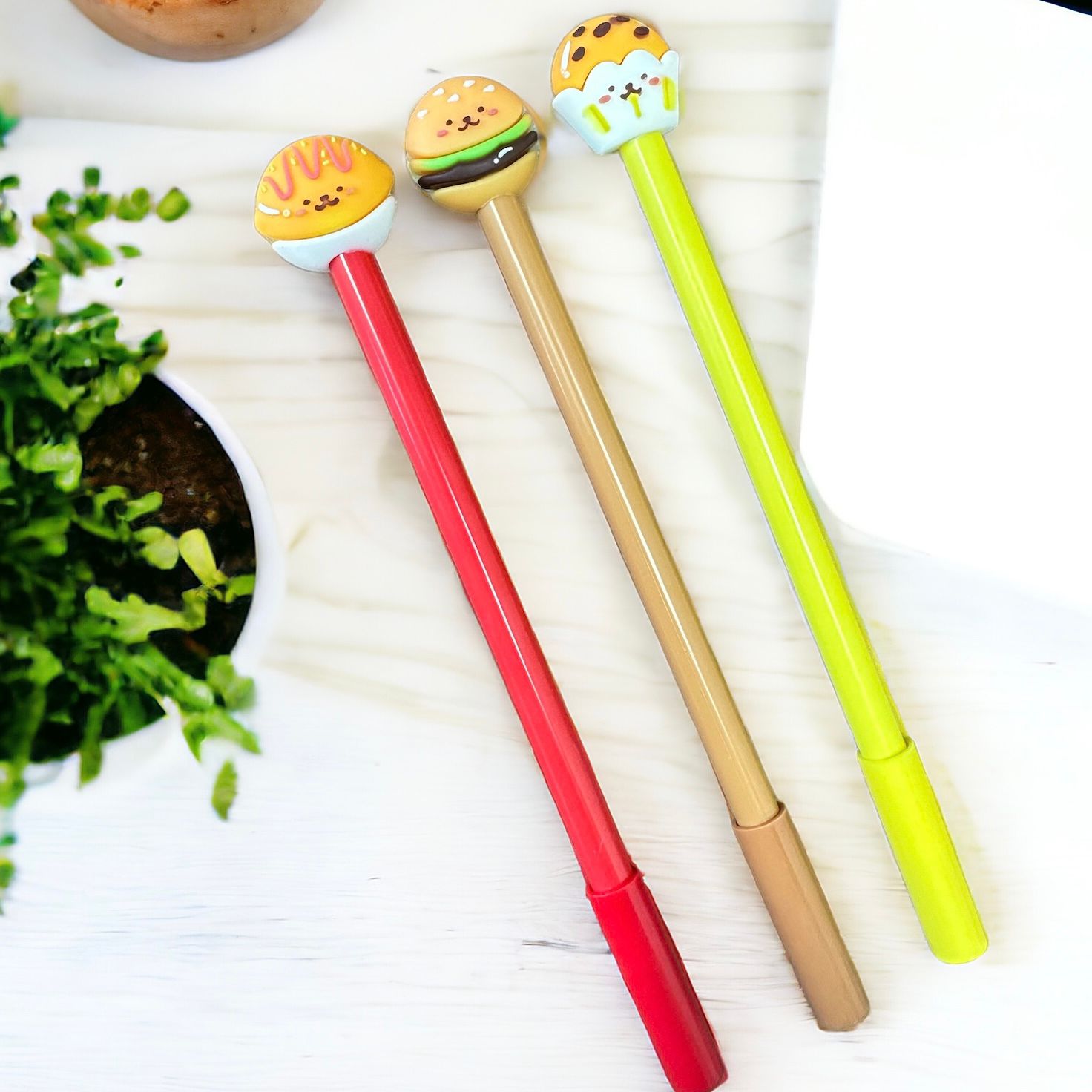 Lapicero Comida Rapida con Caritas