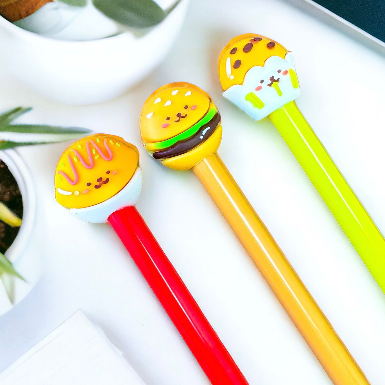 Lapicero Comida Rapida con Caritas