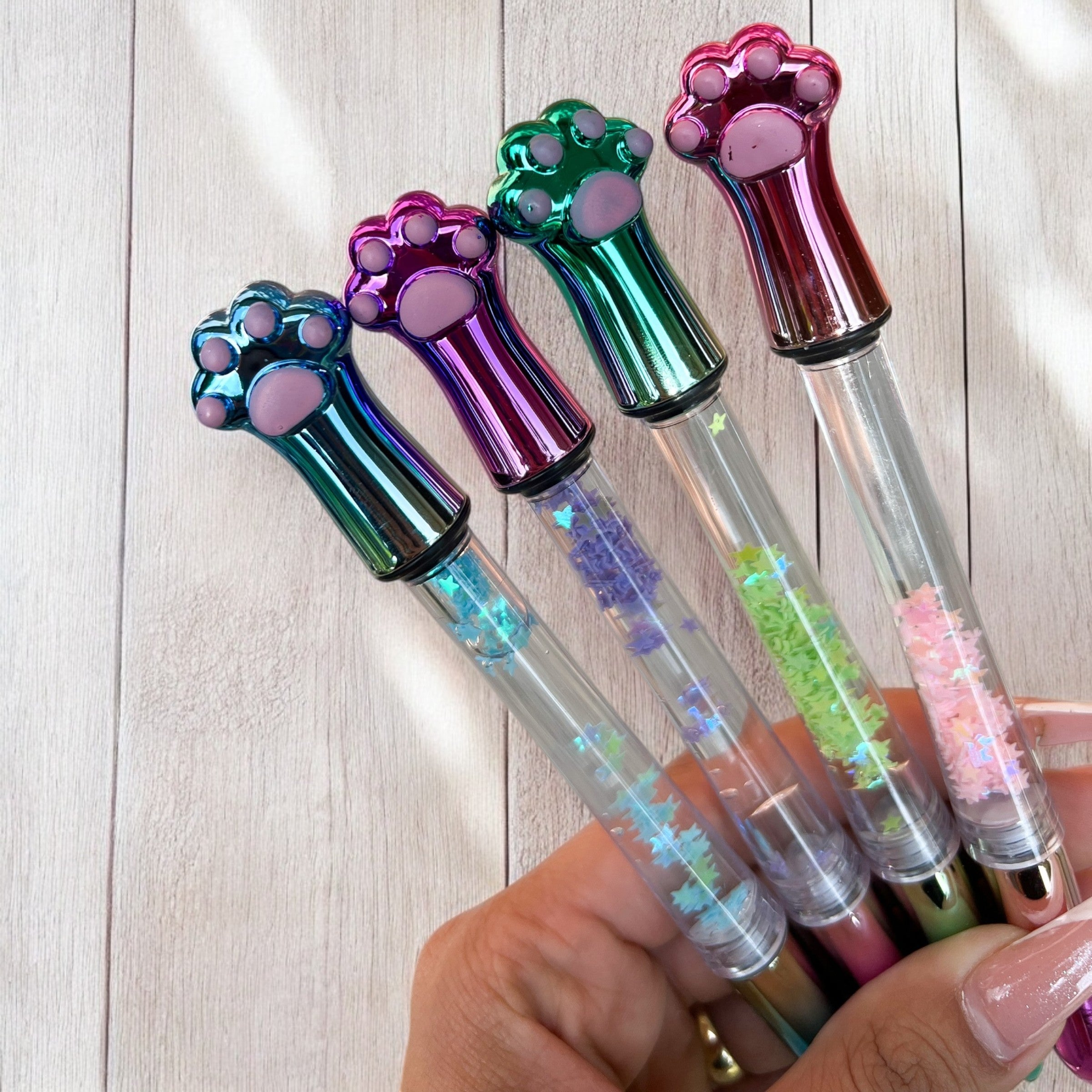 Lapicero Huellita Glitter Metalico