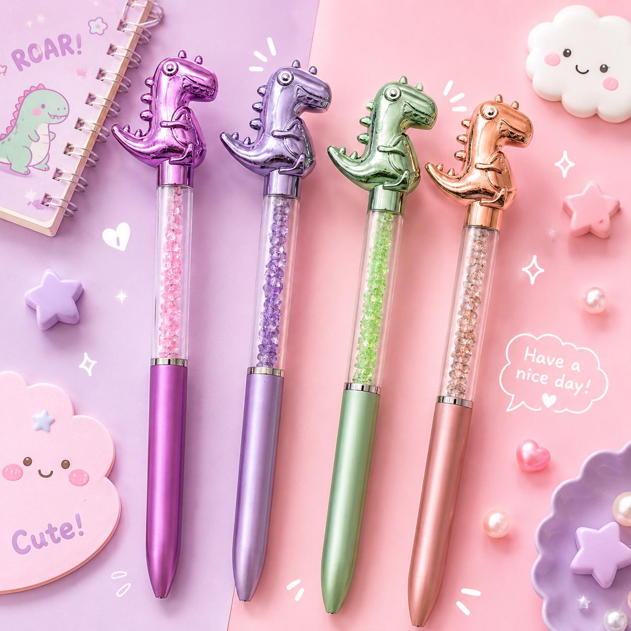 Metallic Dino Pen