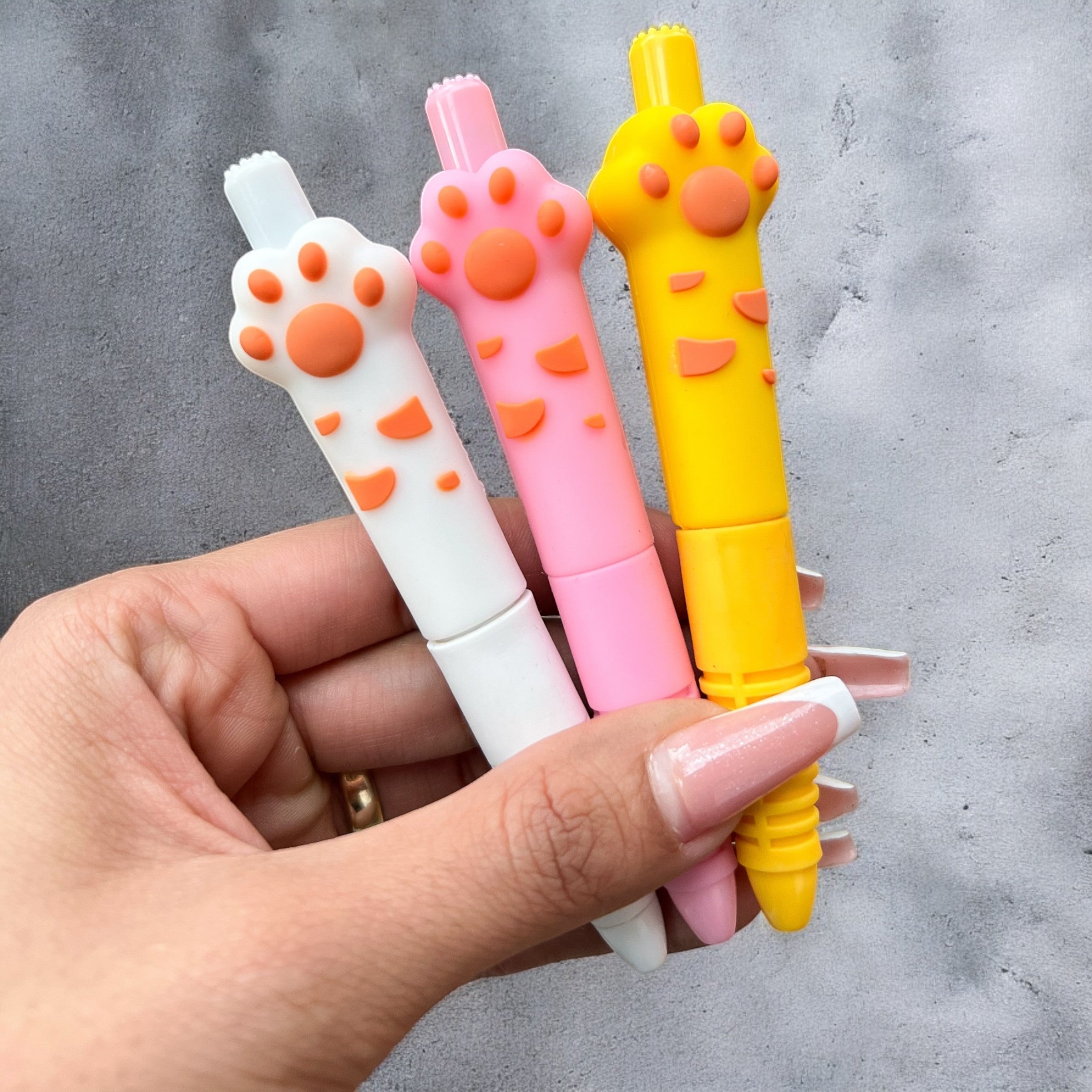 Lapicero Retráctil Huellita Kawaii