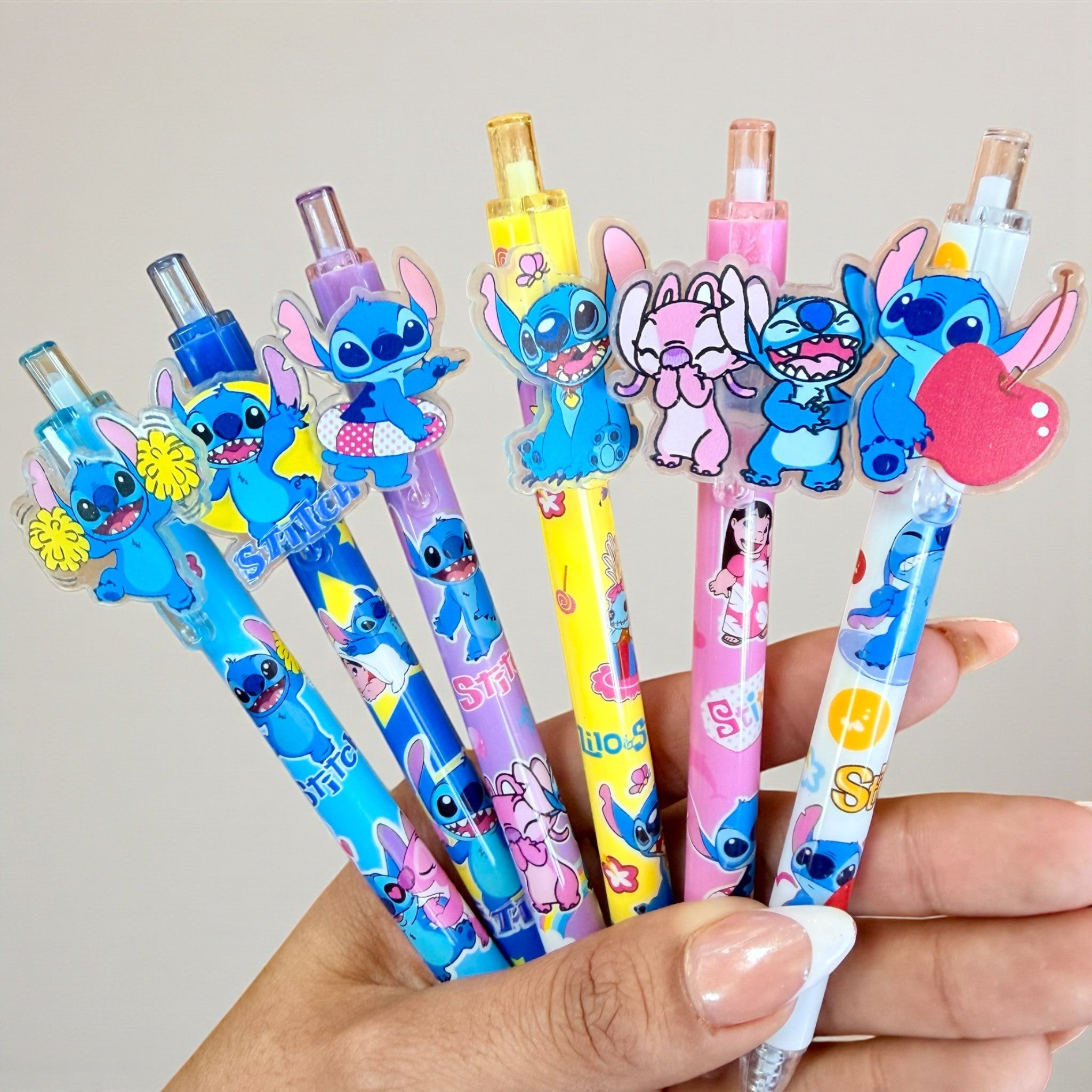 Lapicero Stitch Retráctil Pin Plano