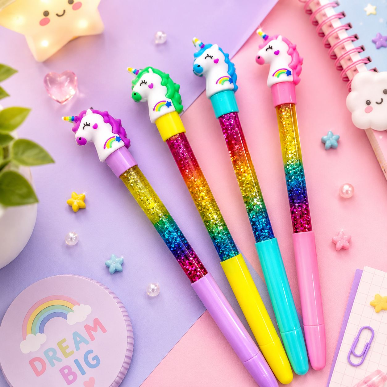Unicorn Pen Water Glitter
