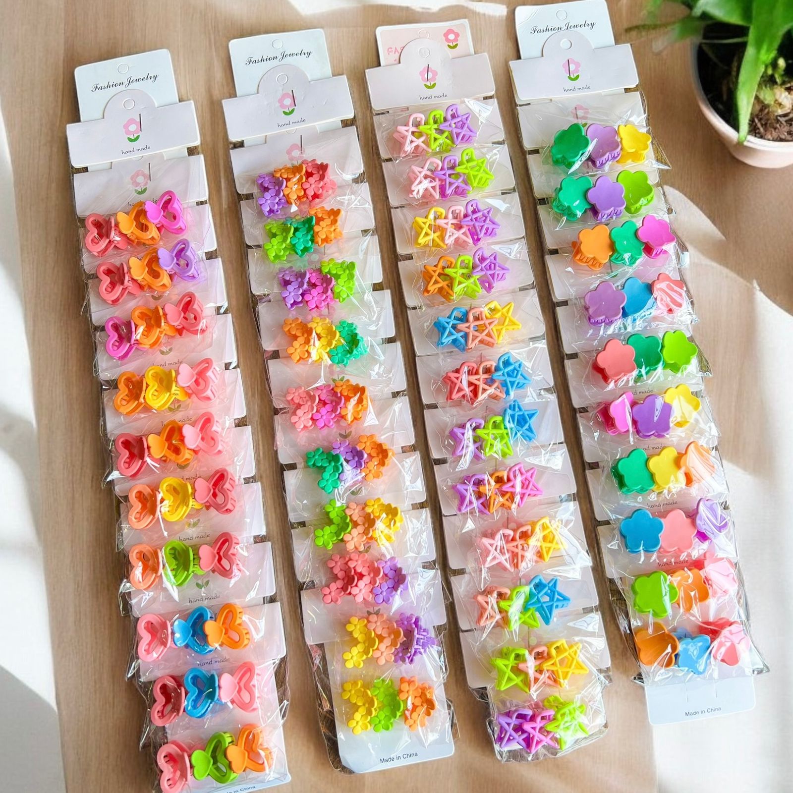 Mini Caimanes para Cabello Tira x10