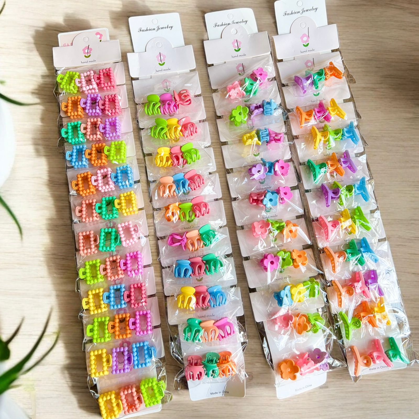 Mini Caimanes para Cabello Tira x10