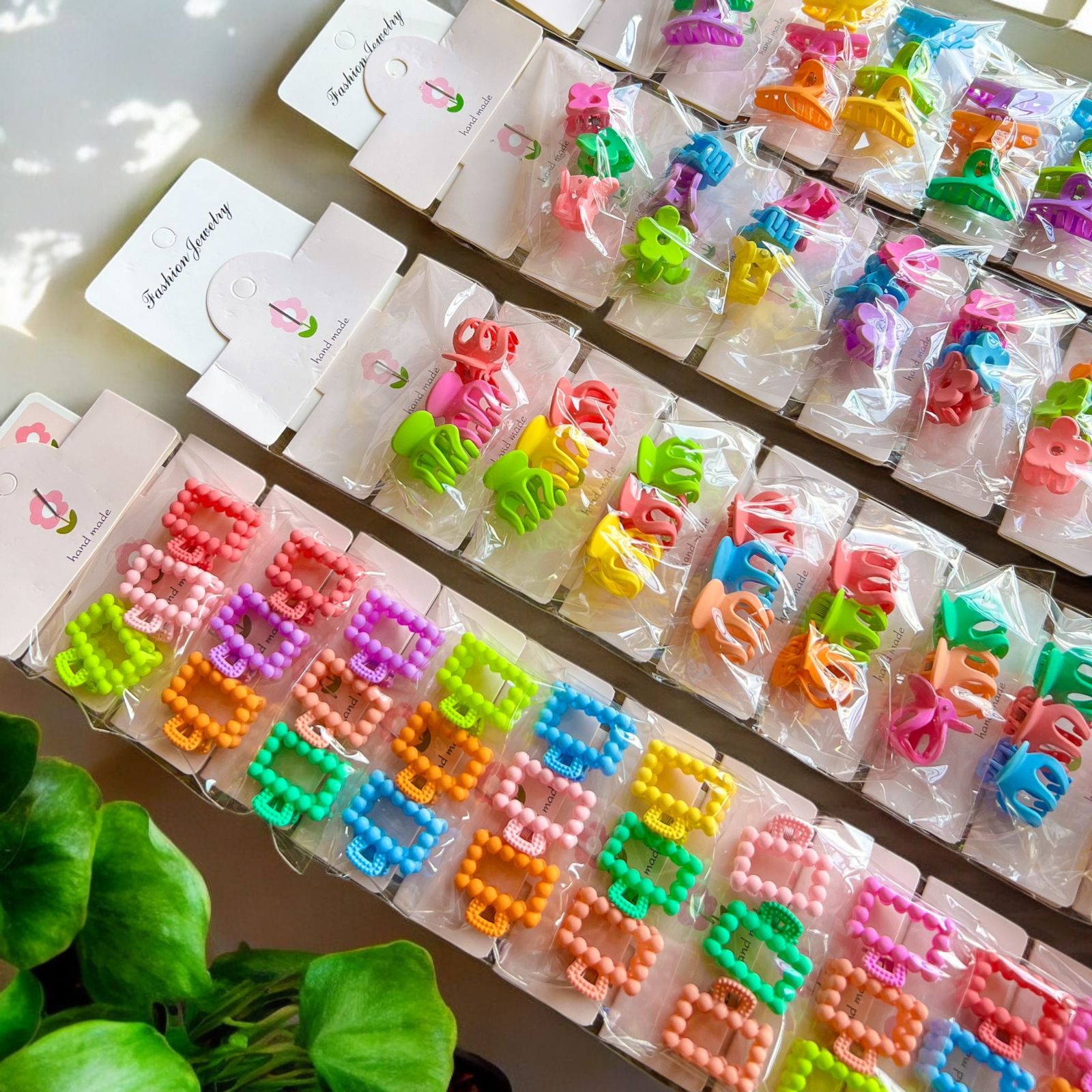 Mini Caimanes para Cabello Tira x10