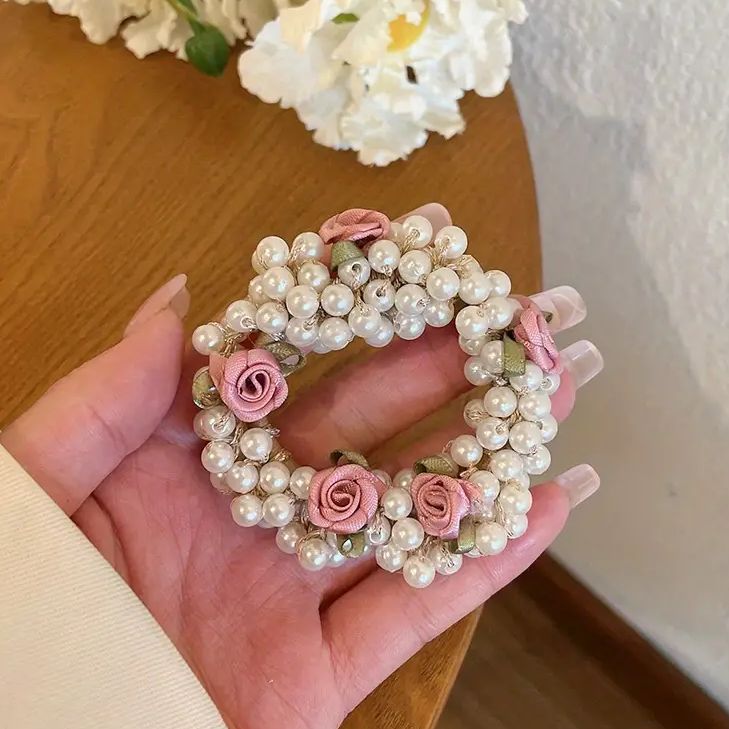 Moña Perlas con Flores