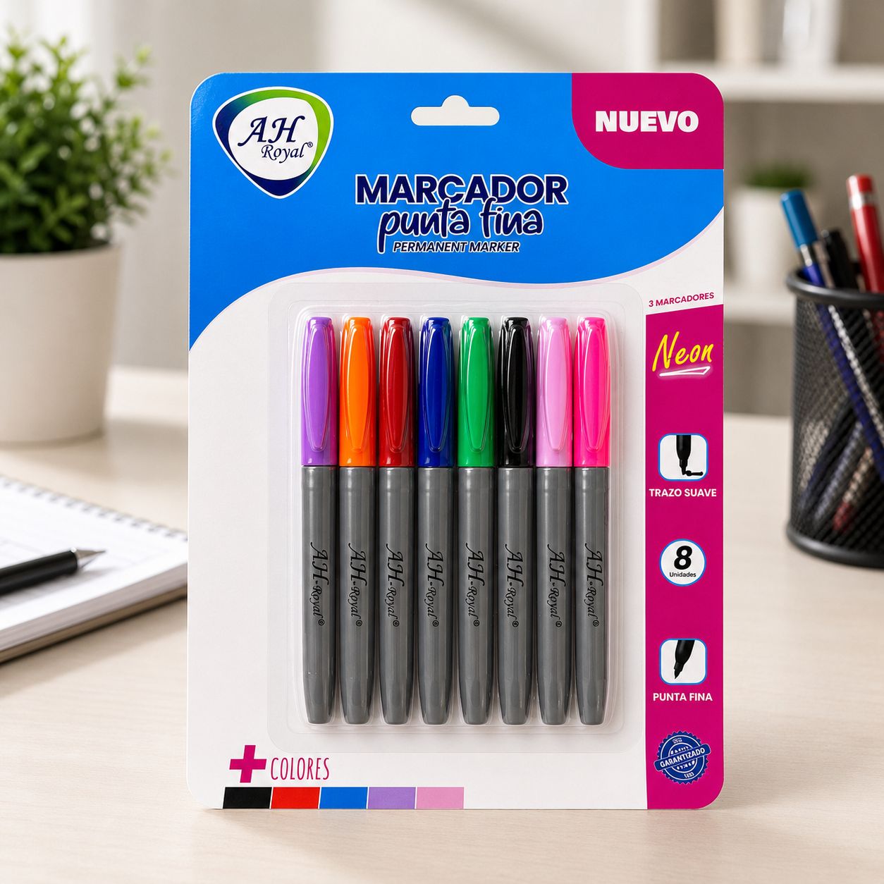 Marcador Permanente x8 AH Royal