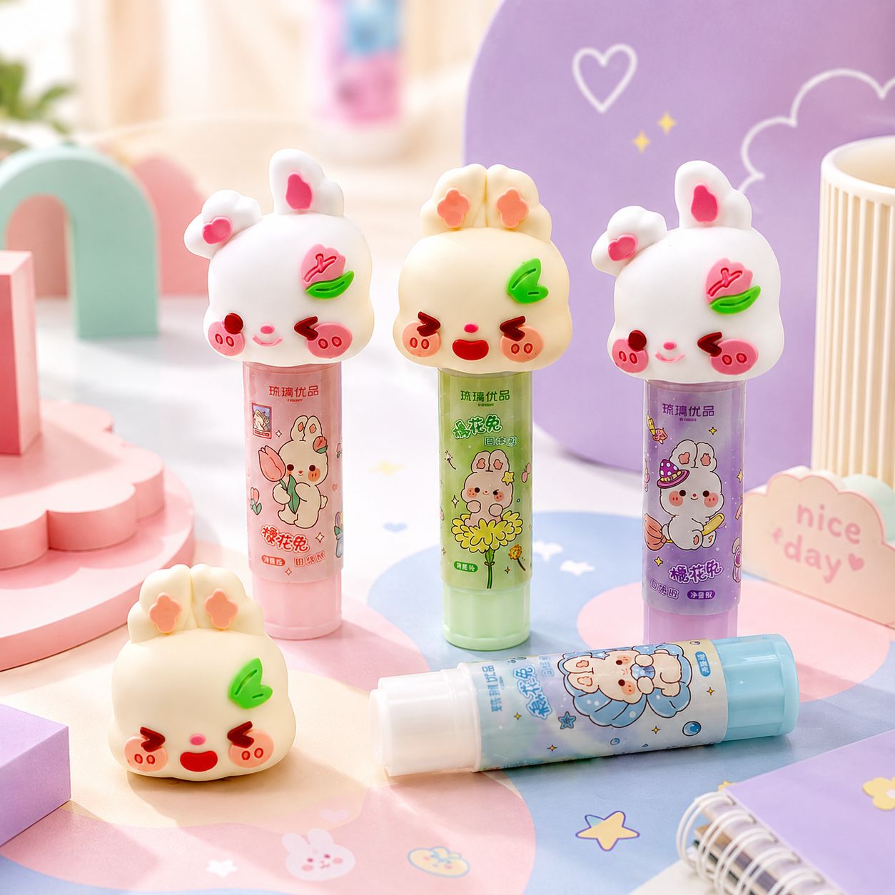 Cute Bunny Glue Stick