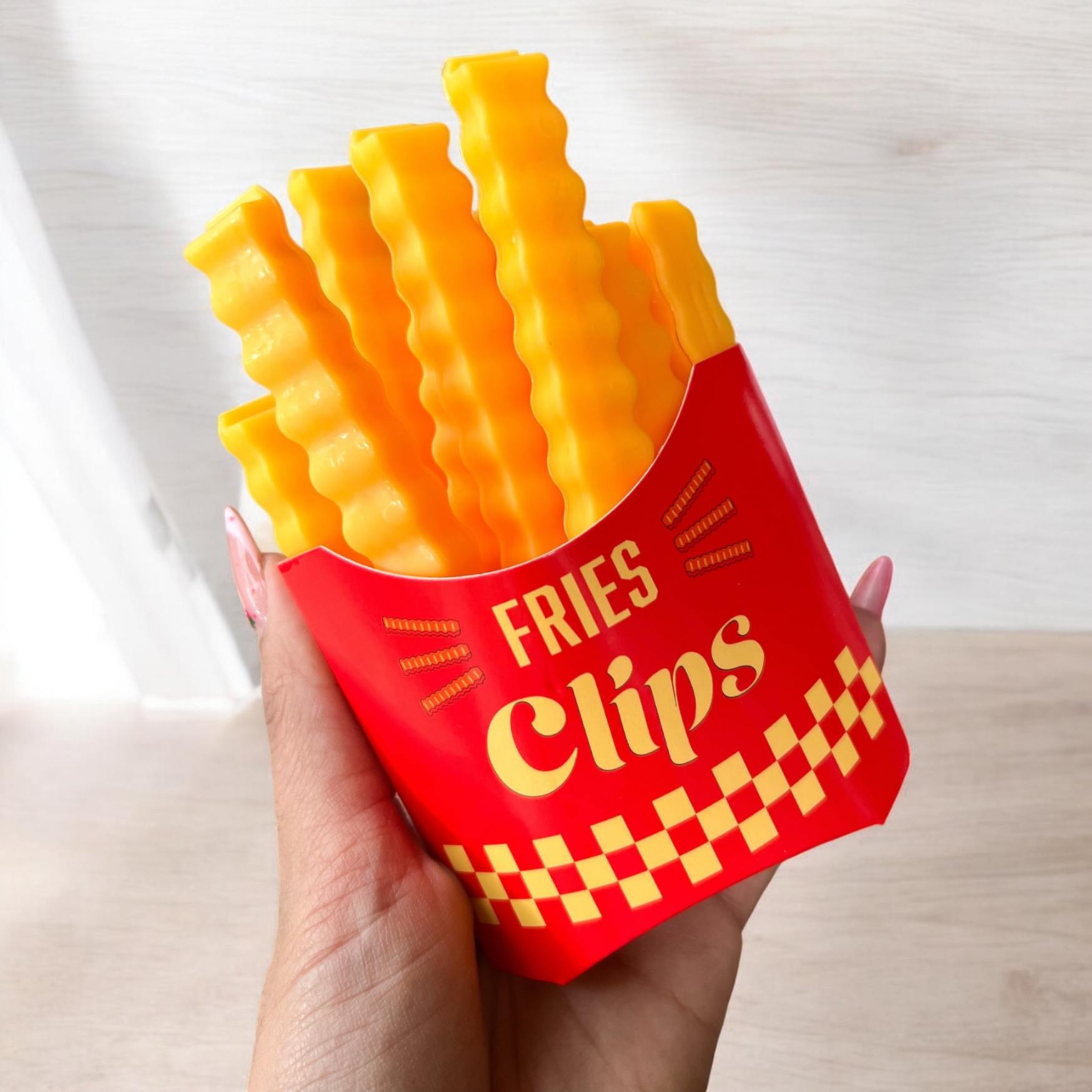 Pinzas para Sellar Bolsas de Cocina Fries con Iman