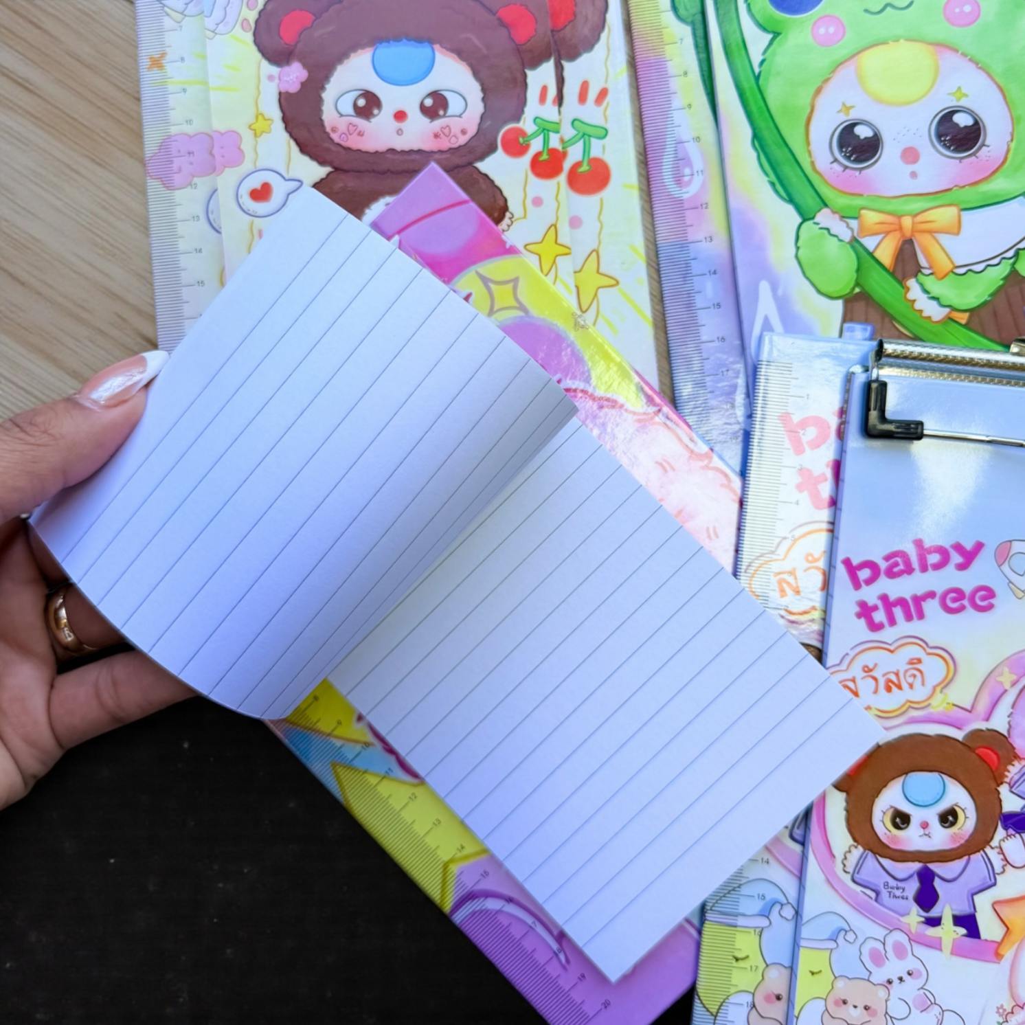 Planillero con Hojas Kawaii