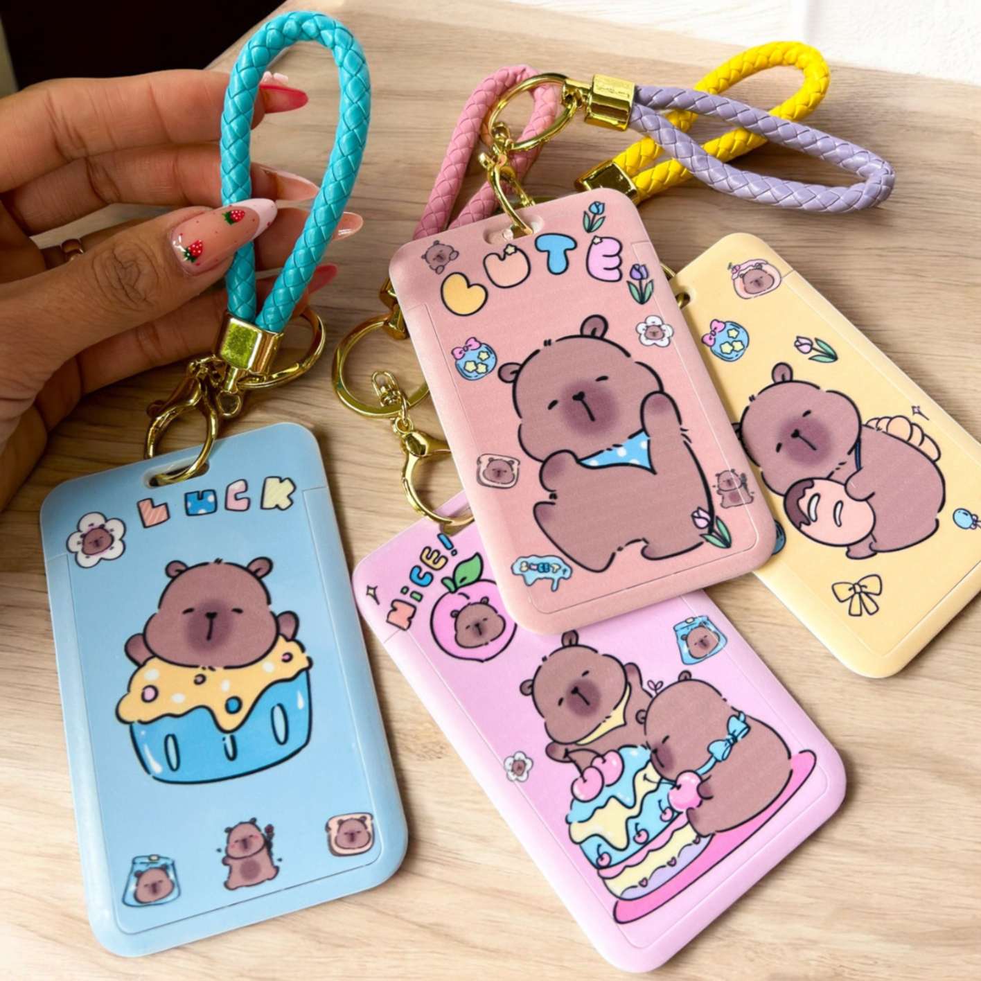 Porta Carnet Cuerina Capybara