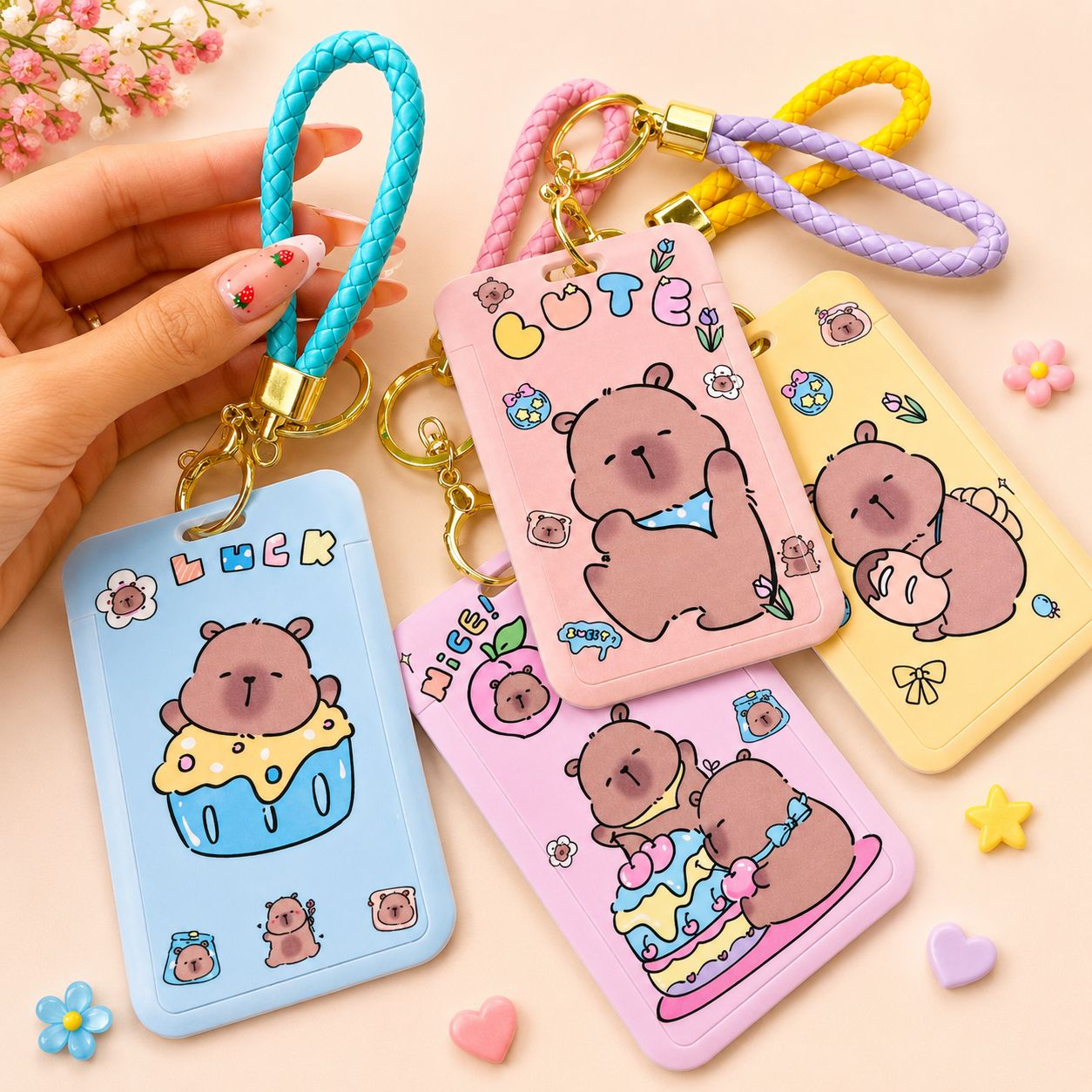 Porta Carnet Cuerina Capybara