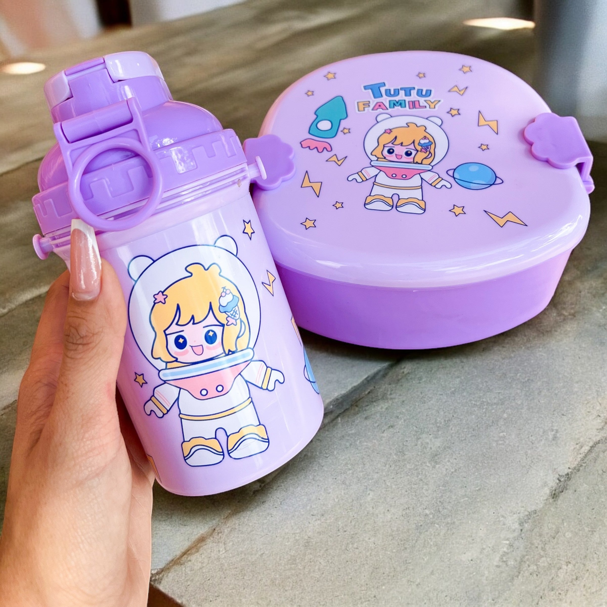 Portacomidas Kawaii con Botilito