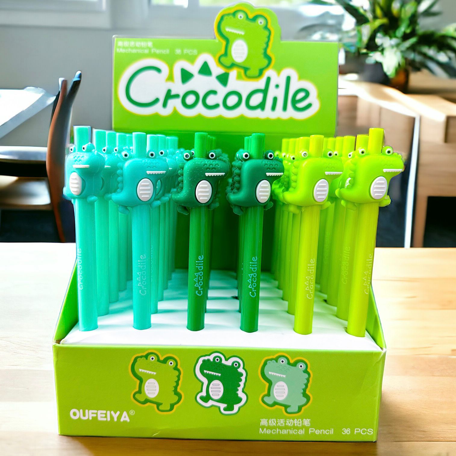 Portaminas Cocodrilo Kawaii