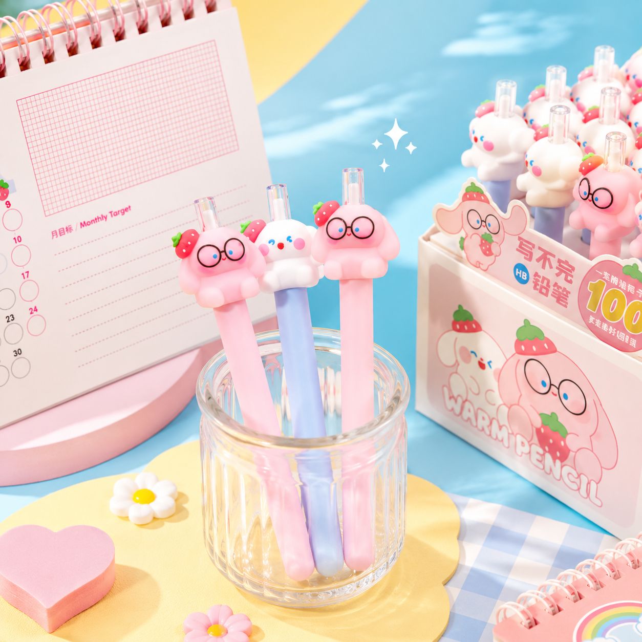 Infinity Strawberry Bunny Mechanical Pencil