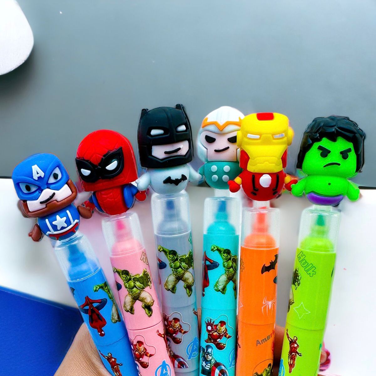 Resaltadores Avengers x6 Triple Color