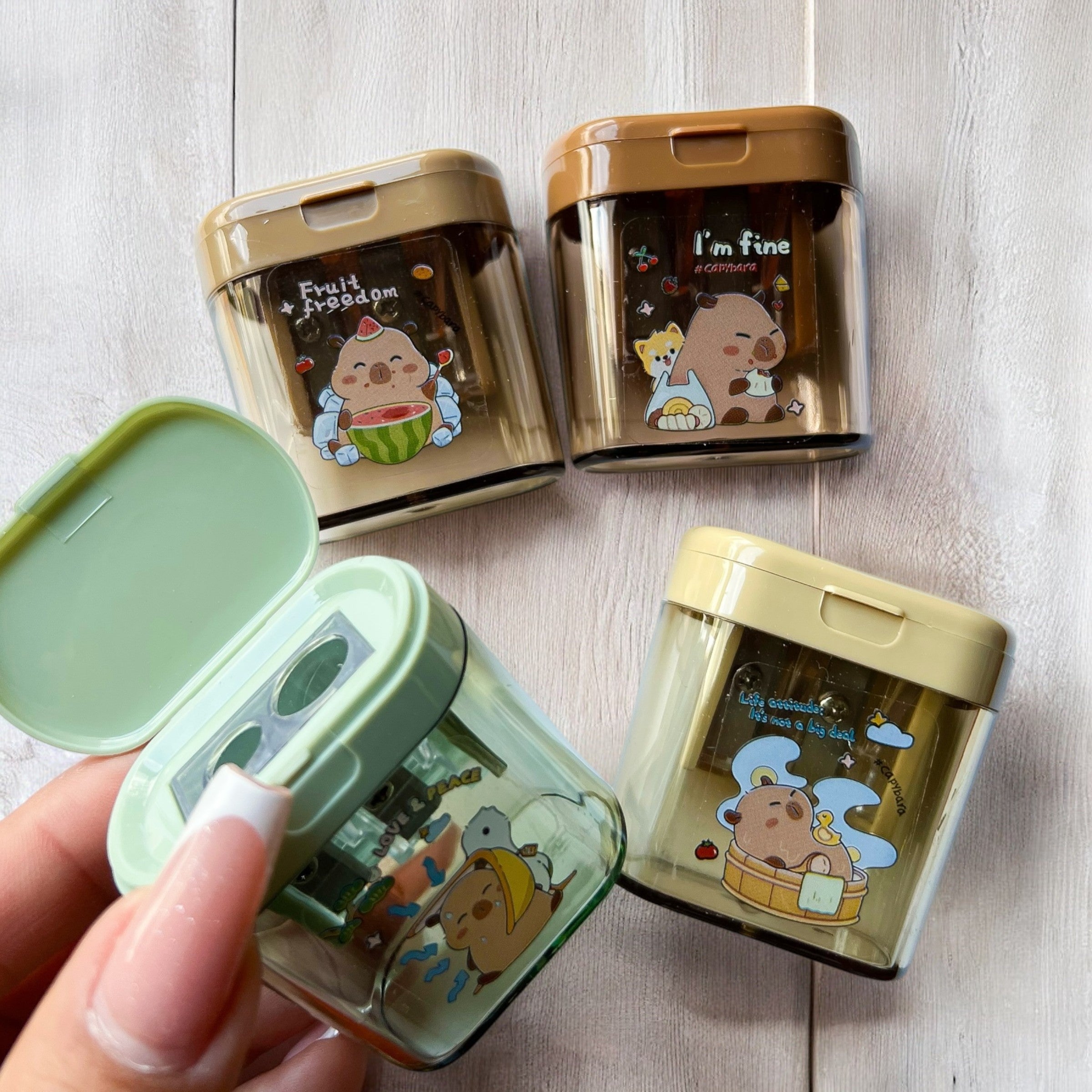 Sacapuntas Doble Servicio Capybara