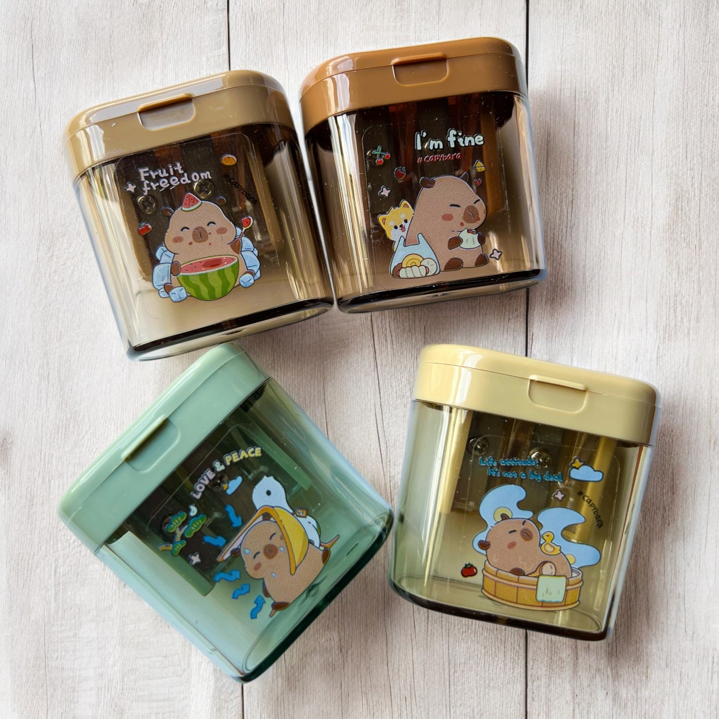 Sacapuntas Doble Servicio Capybara