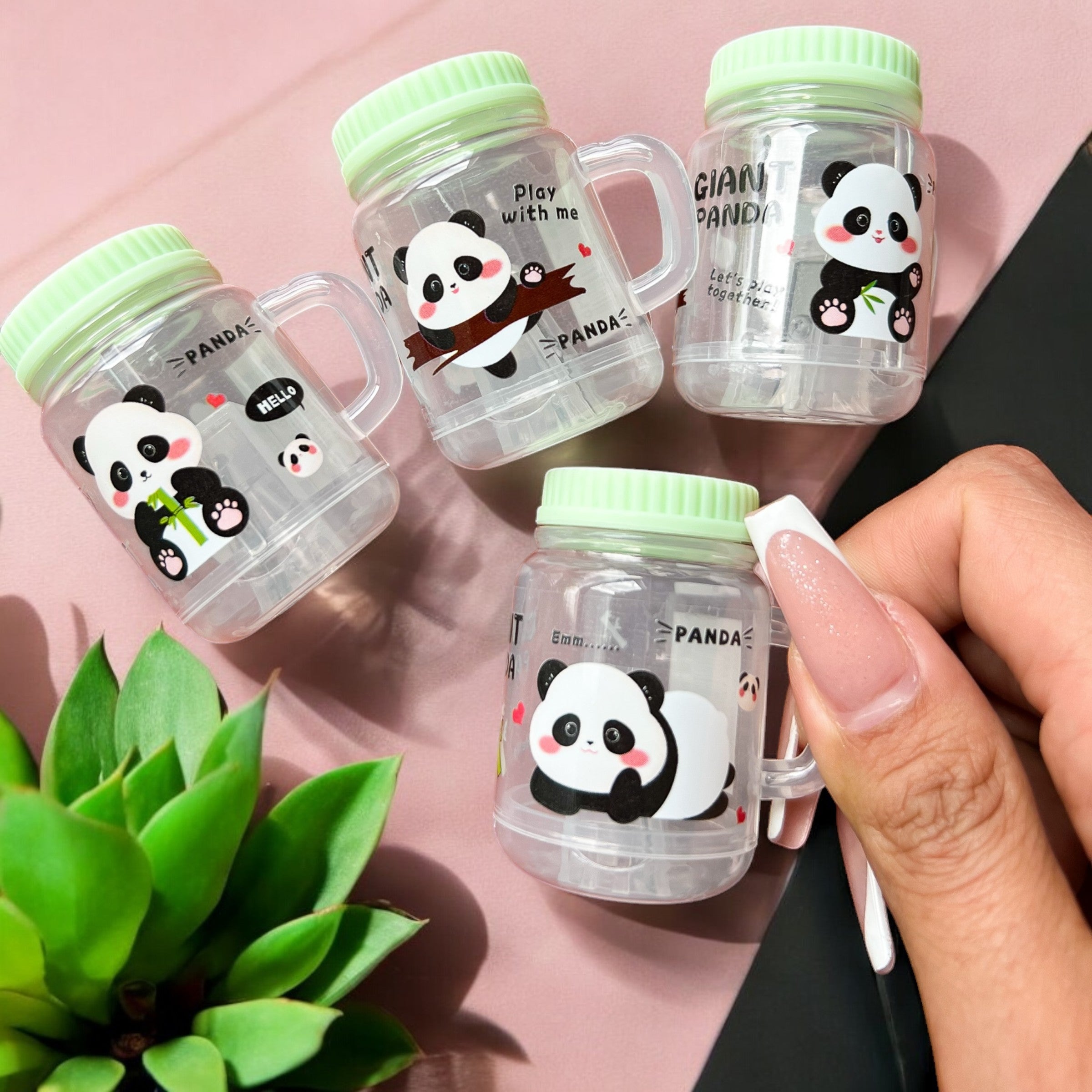 Sacapuntas Panda Bebida con Depósito