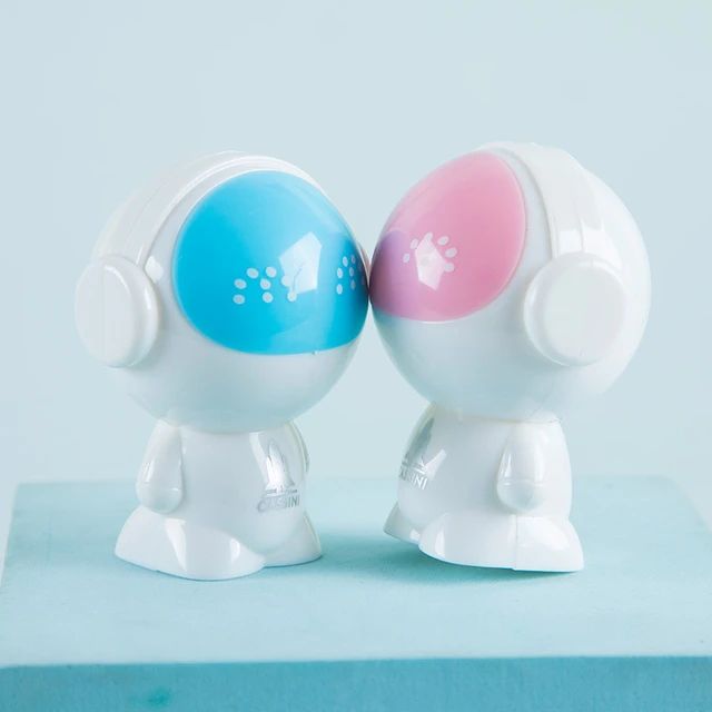 Sacapuntas Astronauta Azul y Rosa