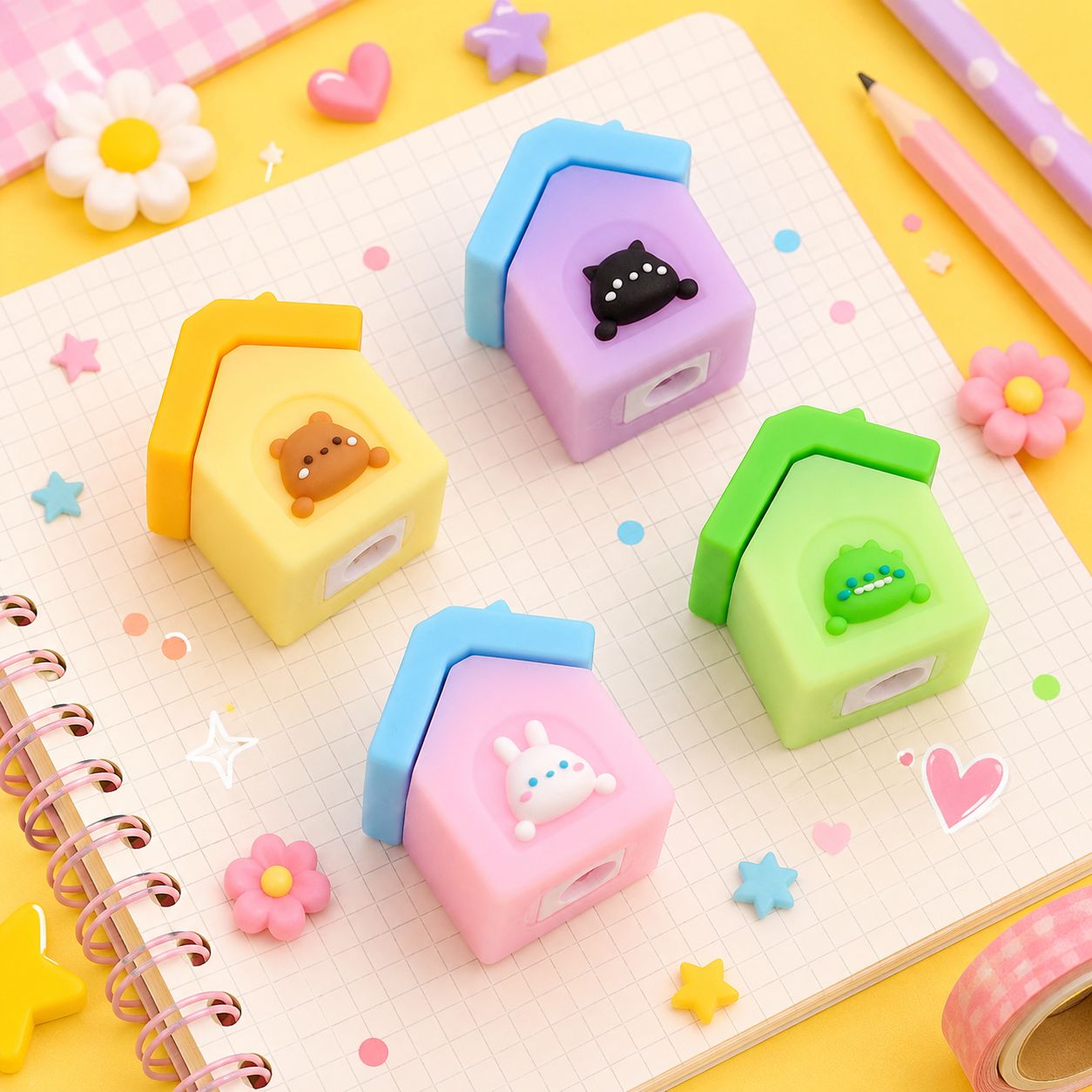 Kawaii Pet House Pencil Sharpener