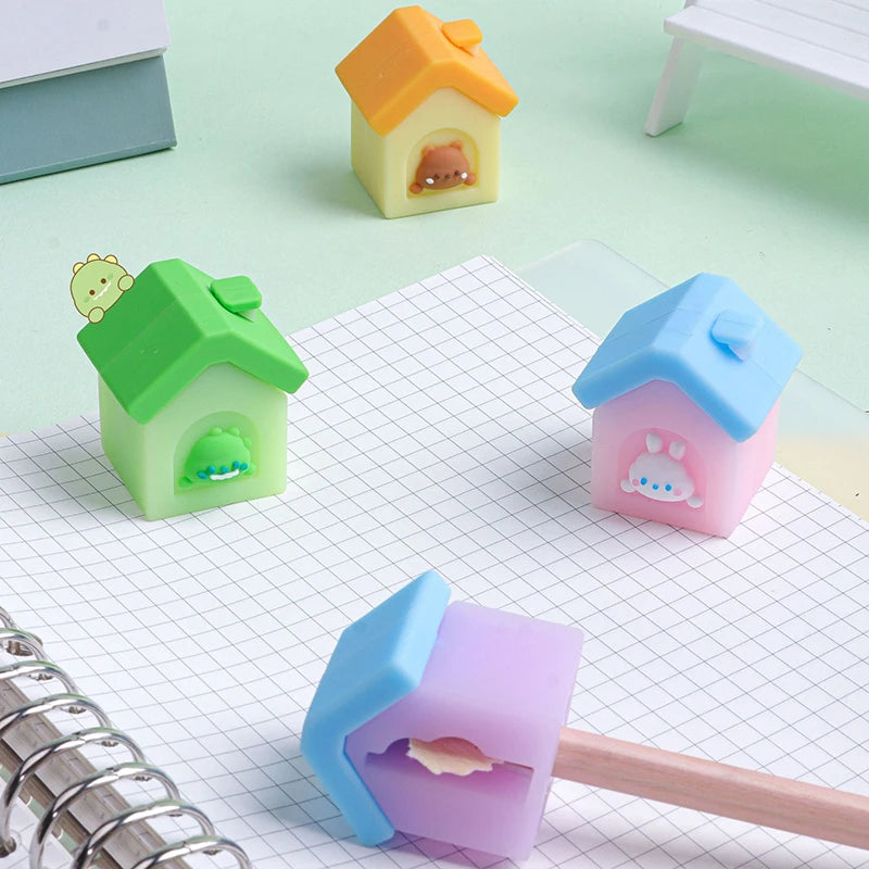 Sacapuntas Casita de Mascotas Kawaii