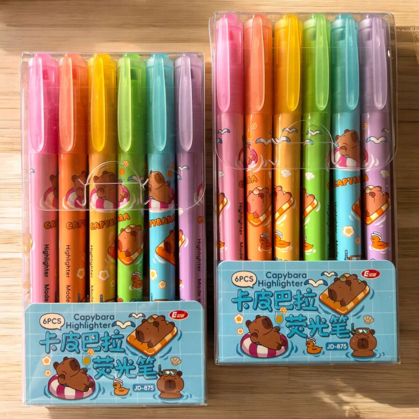 Set de Resaltadores Capybara x6