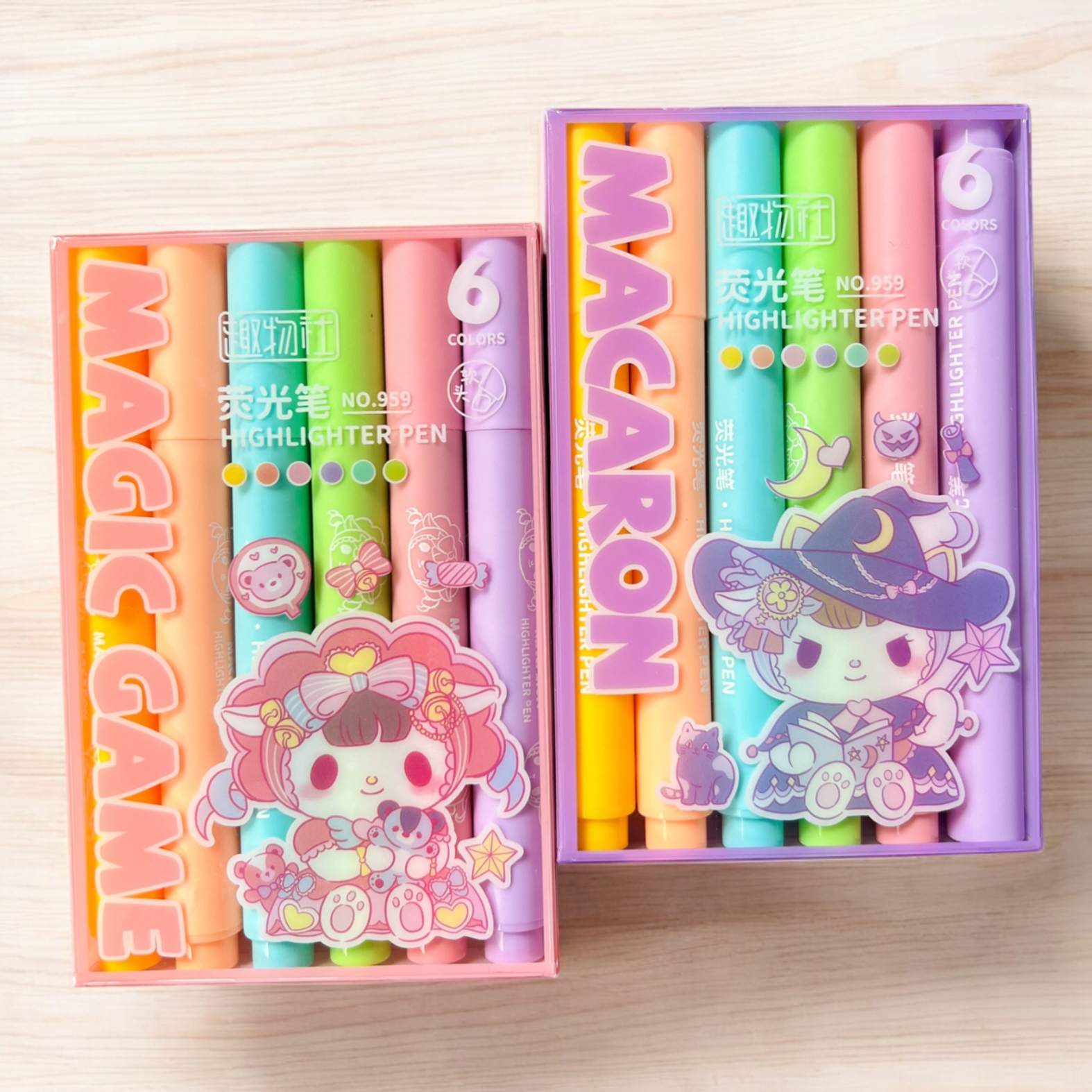 Set de Resaltadores Magic Game x6