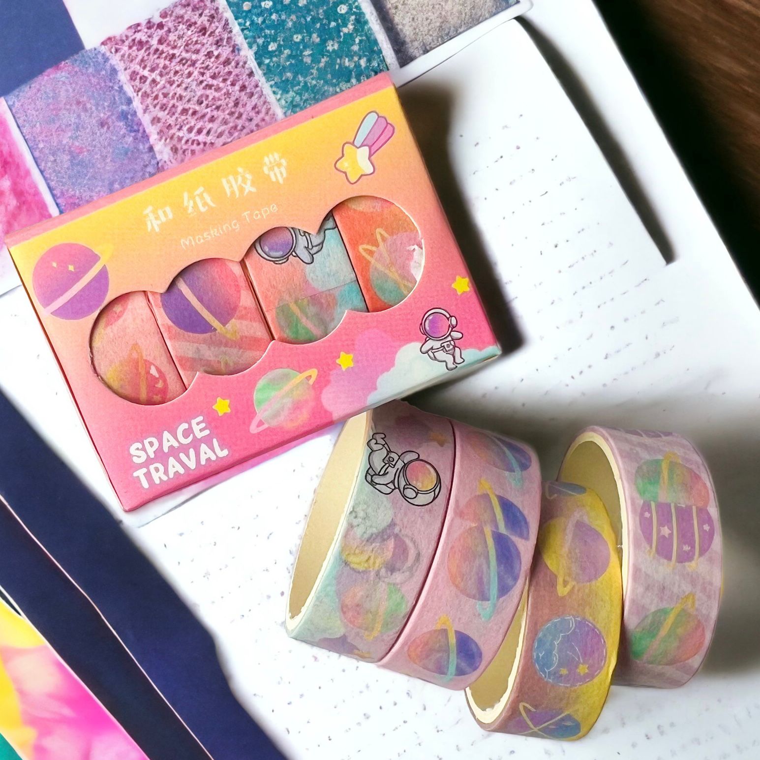 Washi Tape Espacial x4
